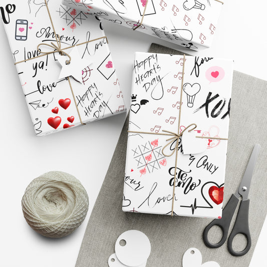 Love Language Gift Wrap Papers