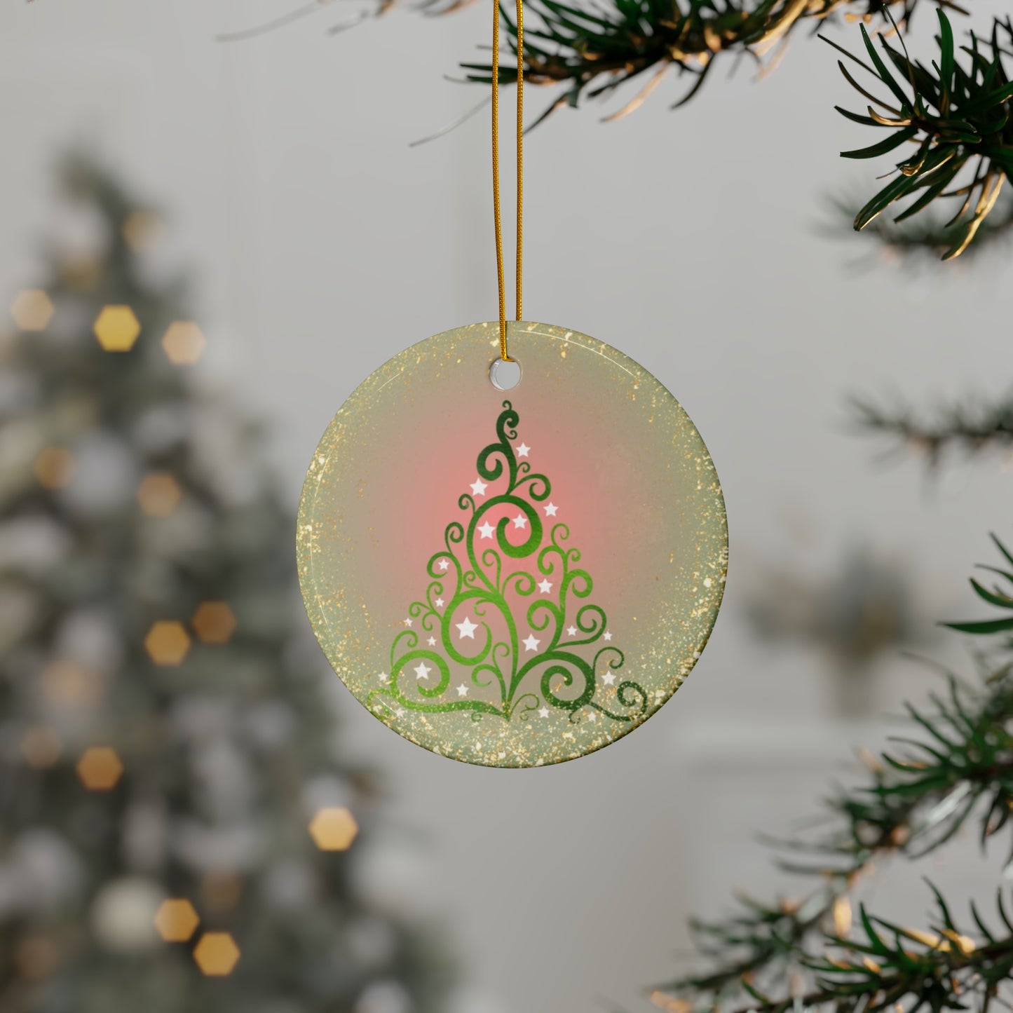 Joyous | Gold Tree | Heirloom Ceramic Ornaments (1pc, 3pcs, 5pcs, 10pcs)