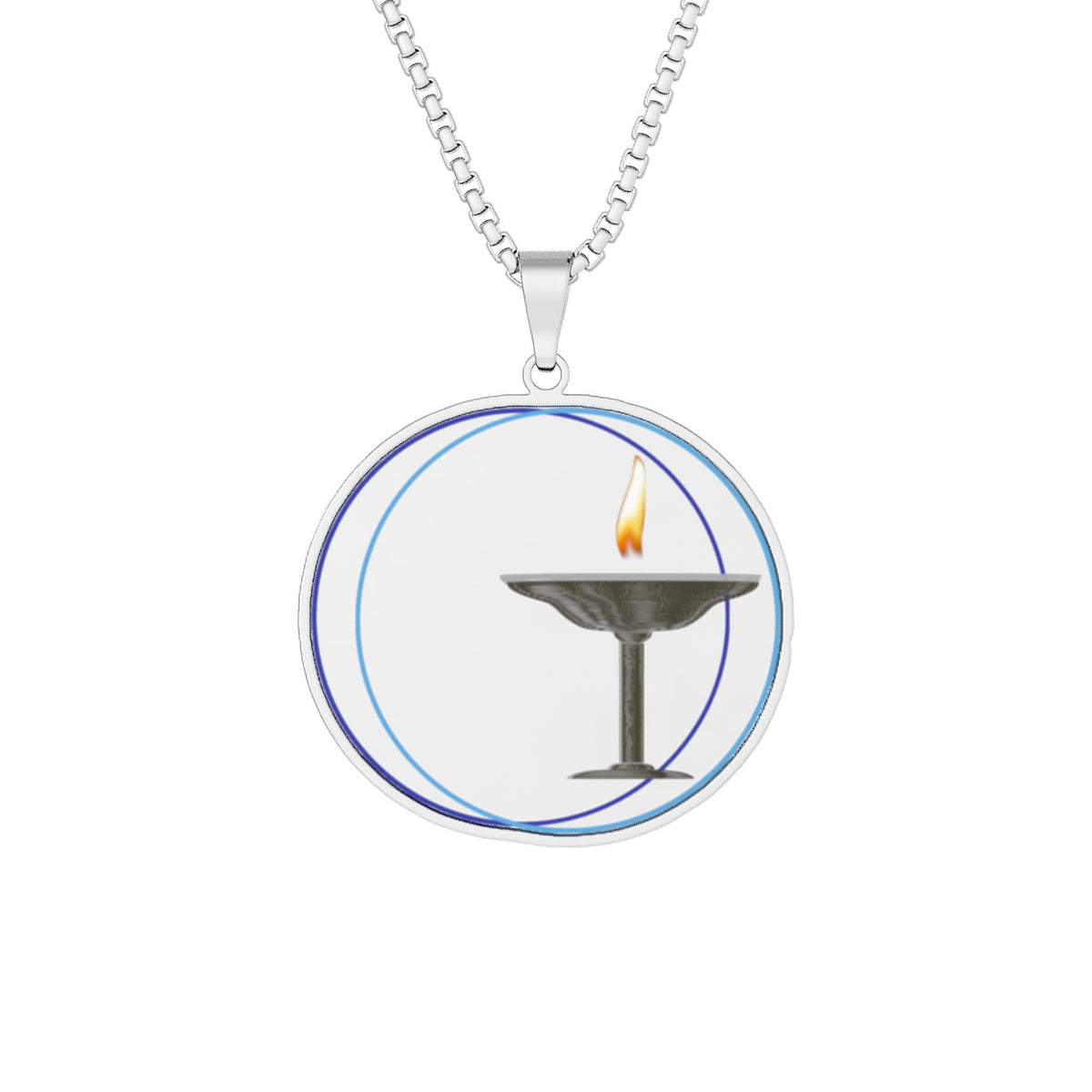Flame Chalice Pendant Necklace