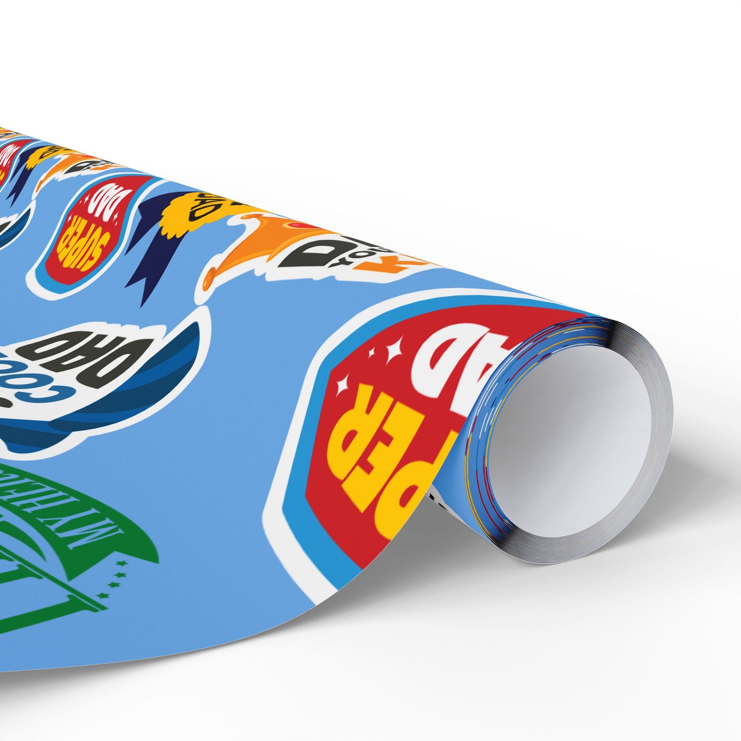 BEST DAD (Blue) | Fun Dad Quotes Wrapping Papers