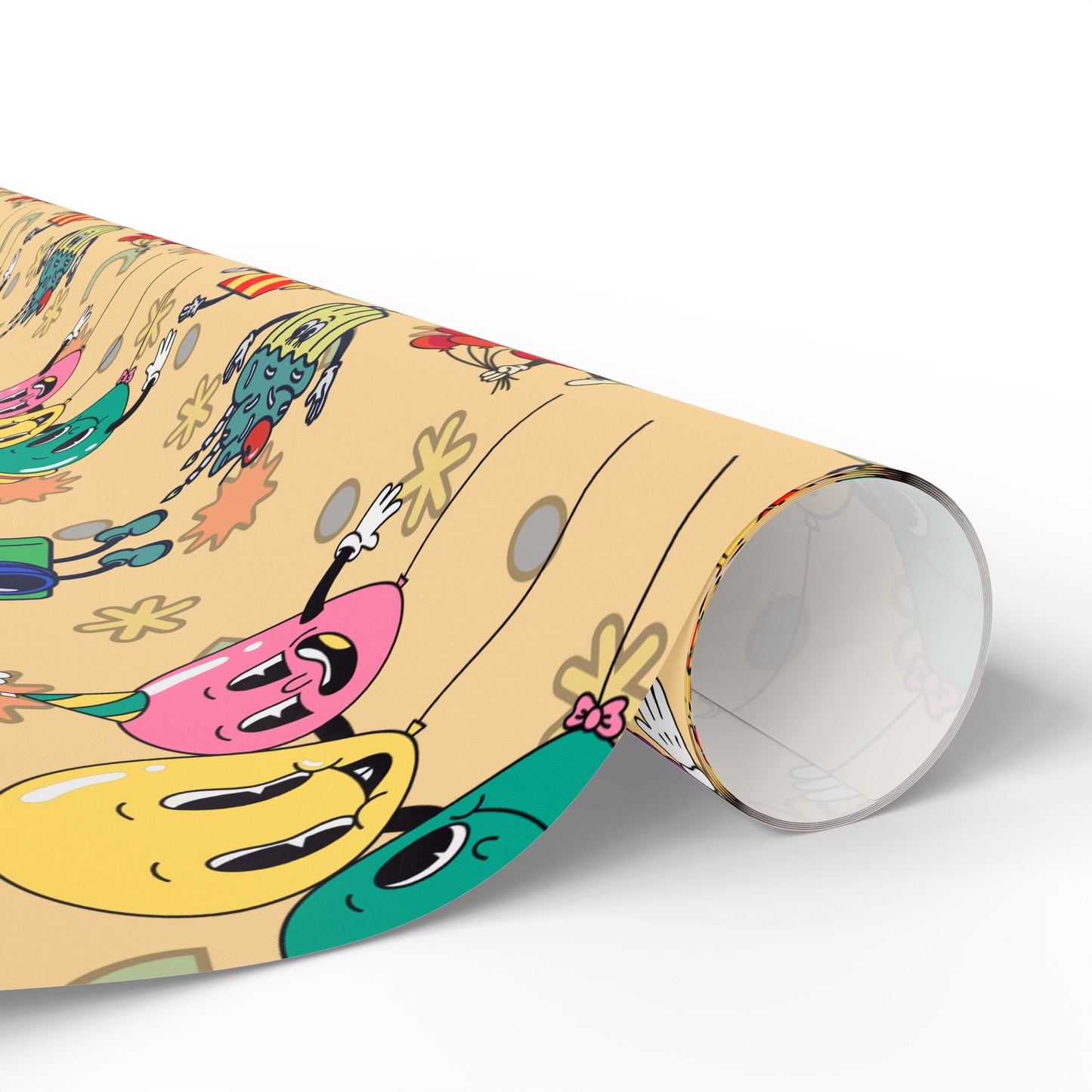 Loonies Birthday Party Gift Wrap | The Funnies | Cartoonist Wrapping Paper