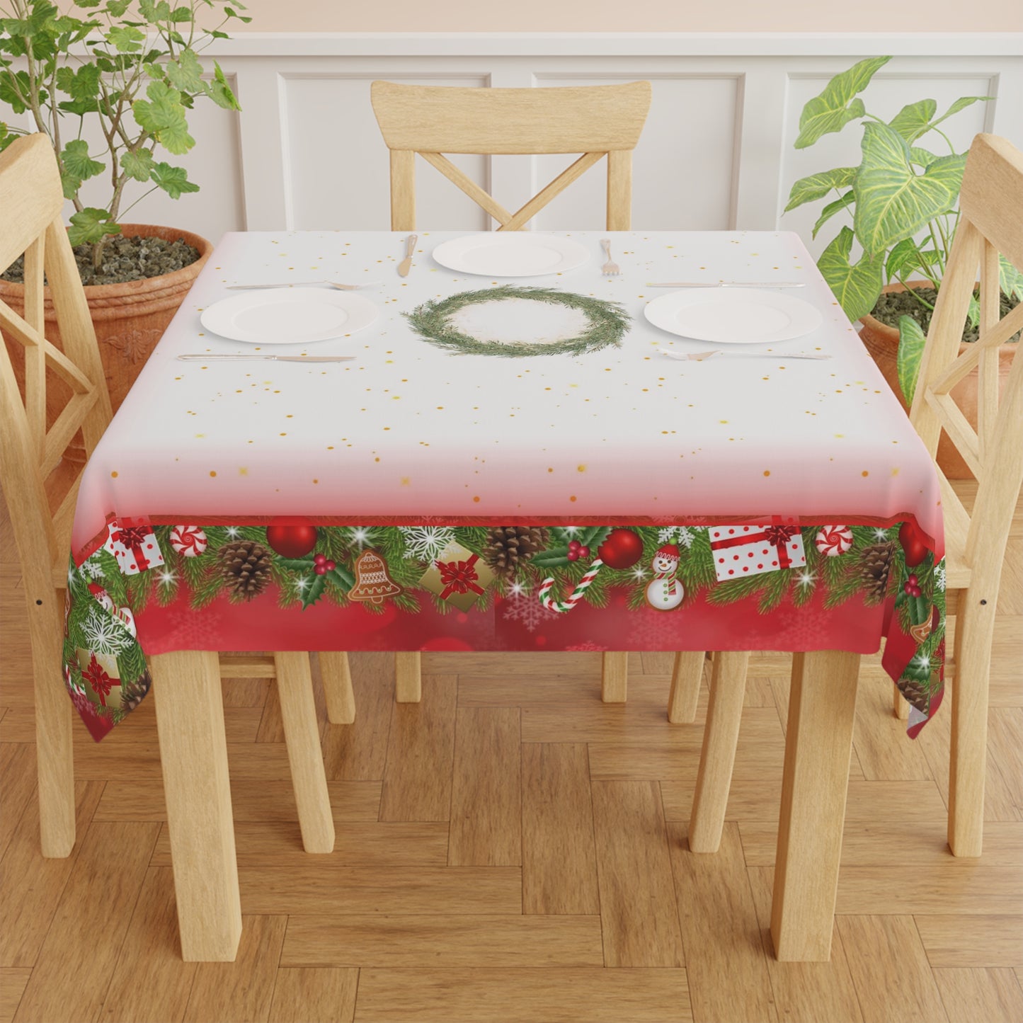 Christmas Feast | Enjoy | Tablecloth