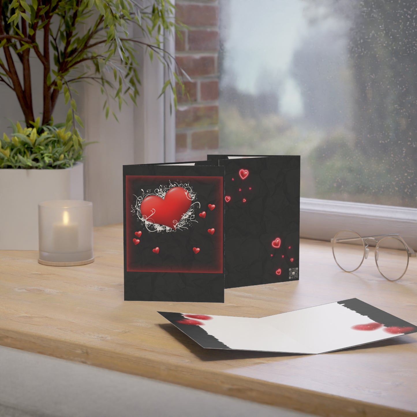 Warm Glow Greeting Cards — Send a Message From the Heart (1 or 10 pc)