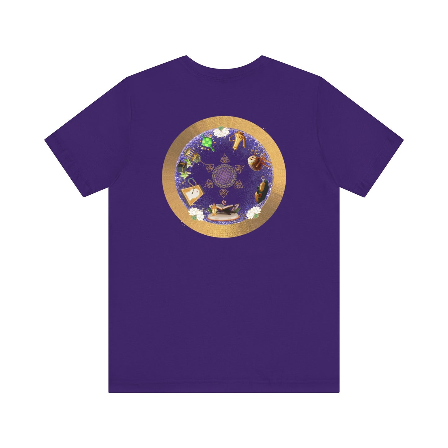 Purple and Gold |  Muslim Inspired Short Sleeve Tee | Unisex Jersey