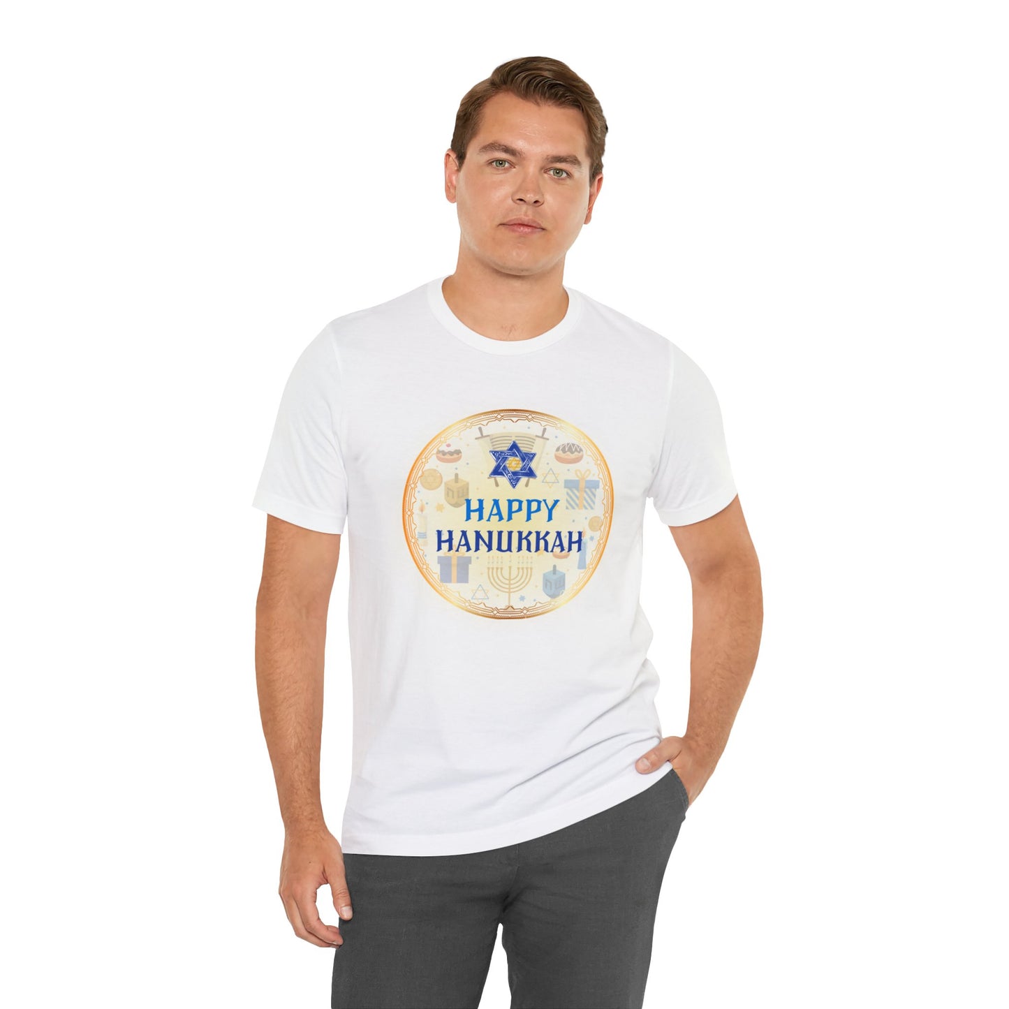 Hanukah / Jewish Inspired Short Sleeve Tee | Unisex Jersey