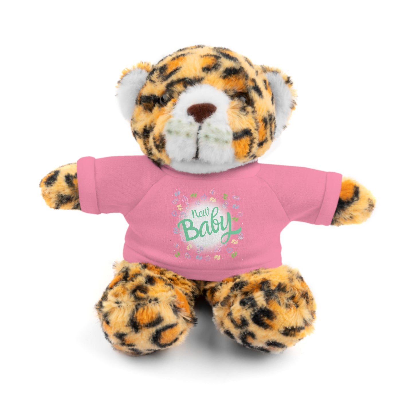 New Baby | Plush Toy with T-Shirt (10 Colors, 6 Animals)