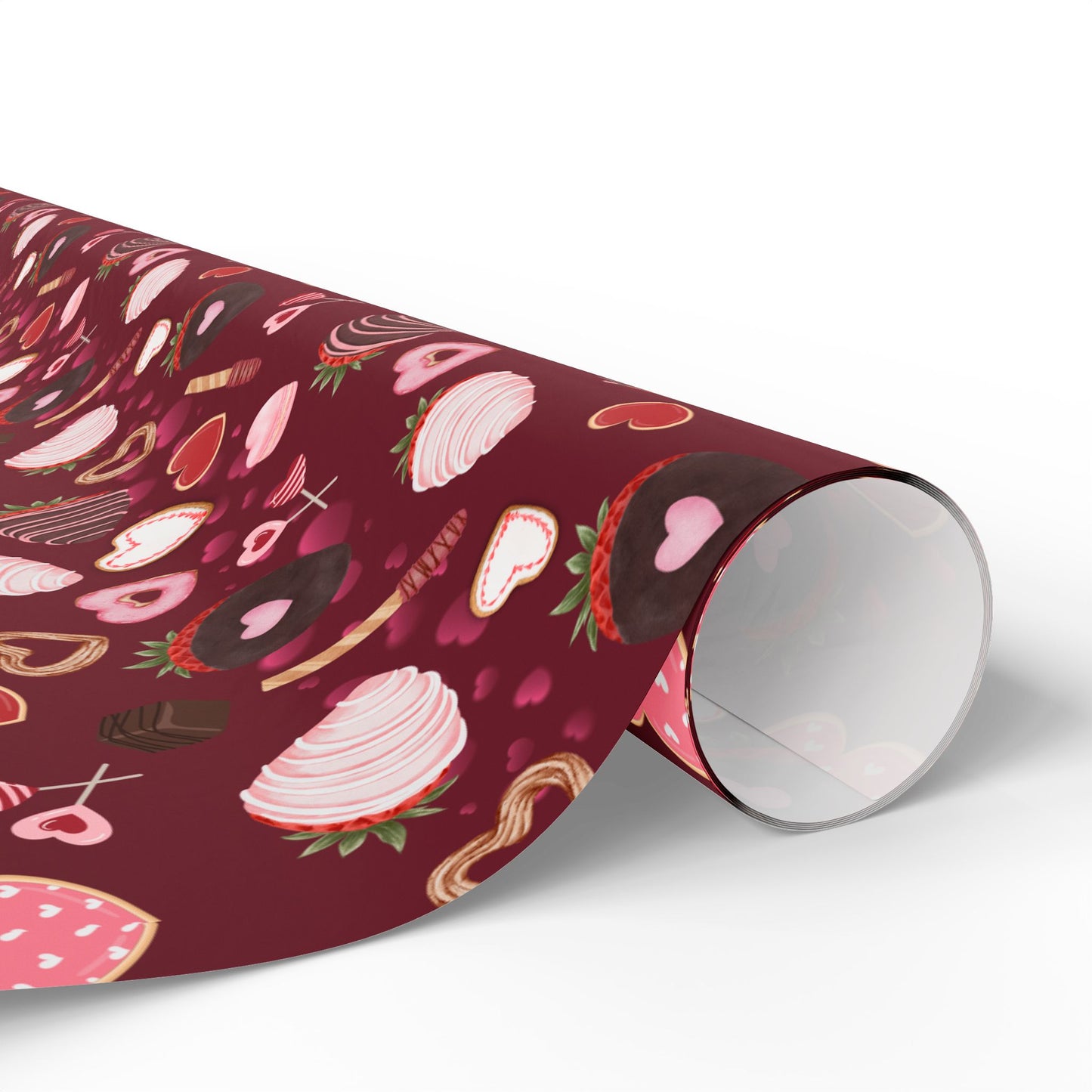 Love Is Sweet Gift Wrap Papers — Sweet Candied From the Heart Wrapping Paper