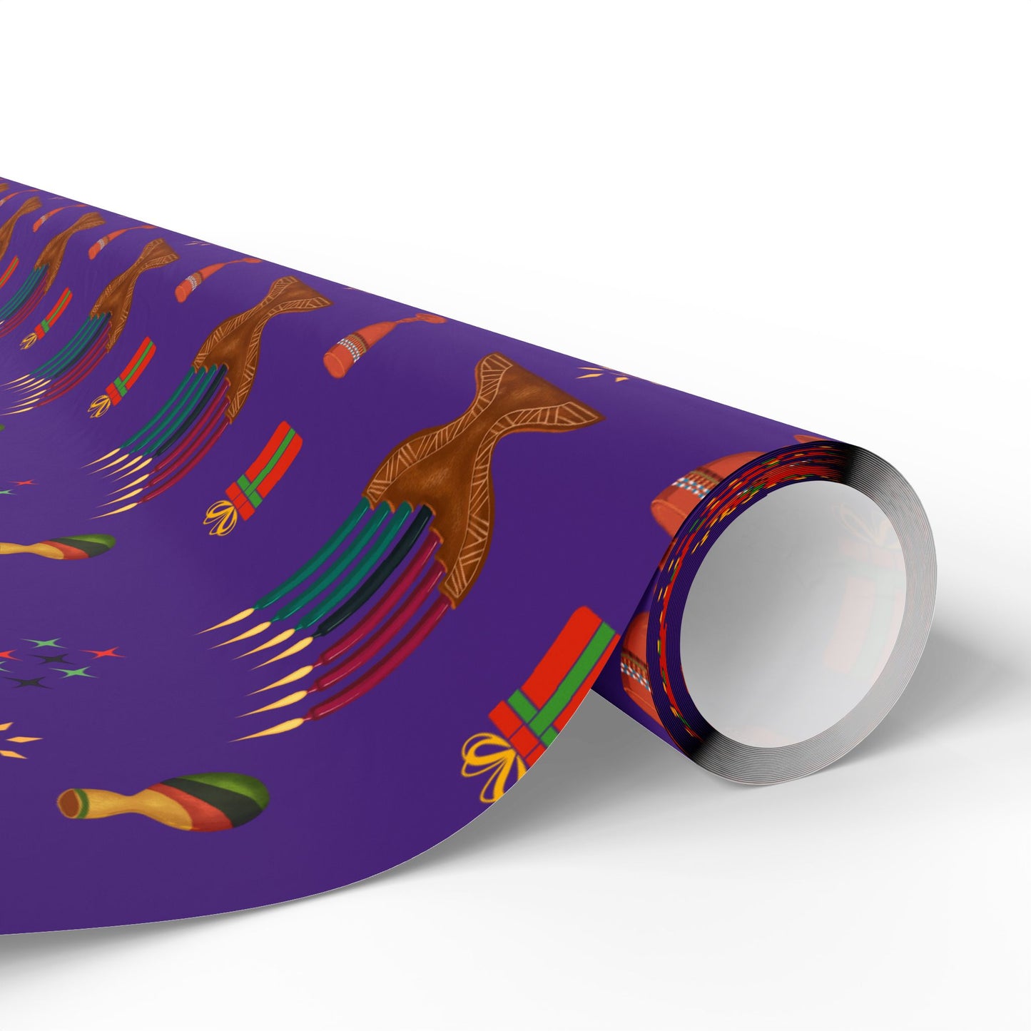 Kinara | Kwanzaa Lights | Zawadi (Royal) Wrapping Paper