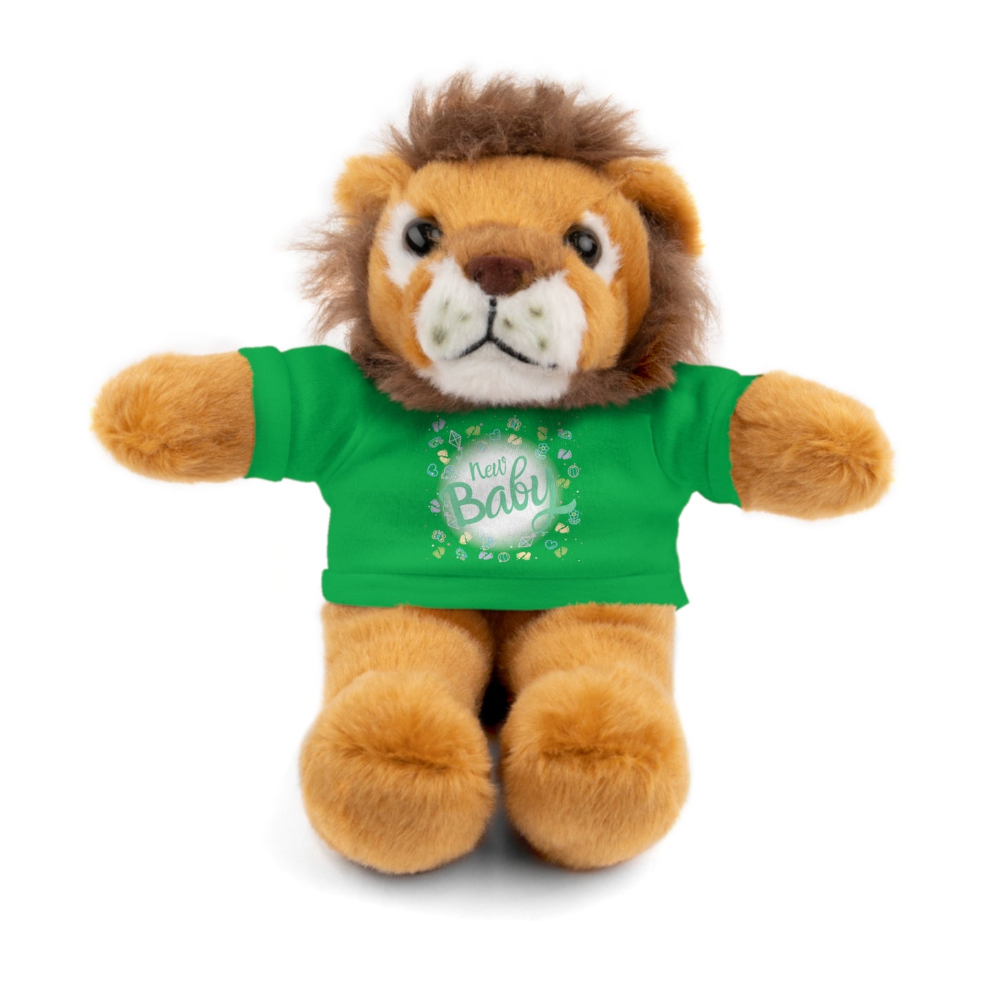 New Baby | Plush Toy with T-Shirt (10 Colors, 6 Animals)