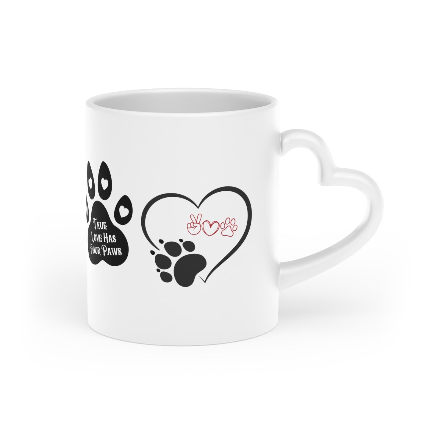 XOXO DOG Heart-Shaped Mug