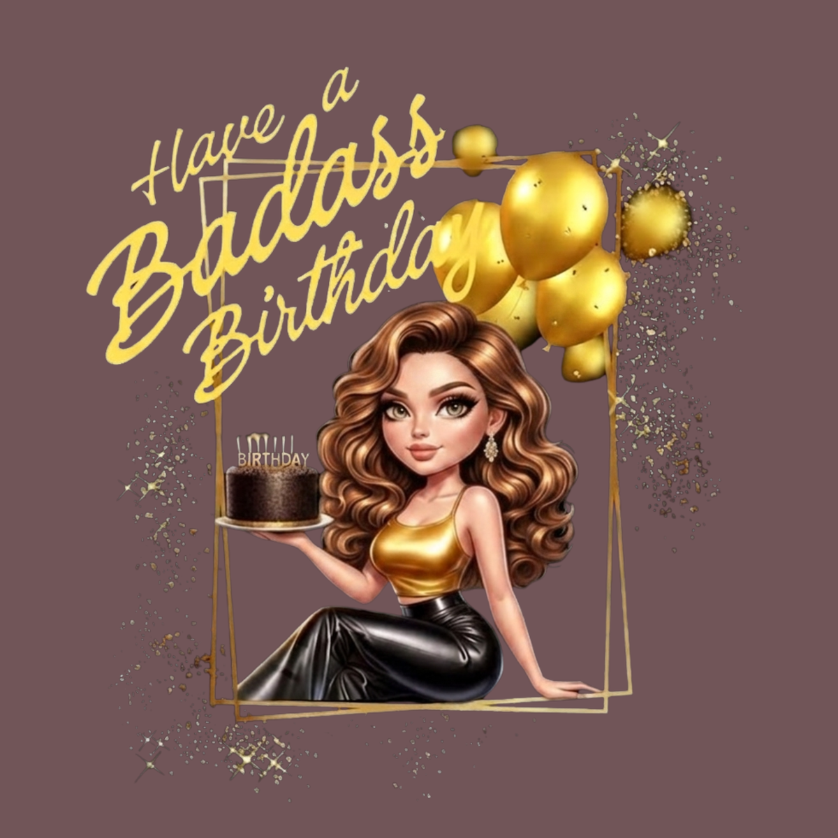 Badass Birthday (Hottie) Cards | Custom B-Day | Bombshell (1, 10 pcs)