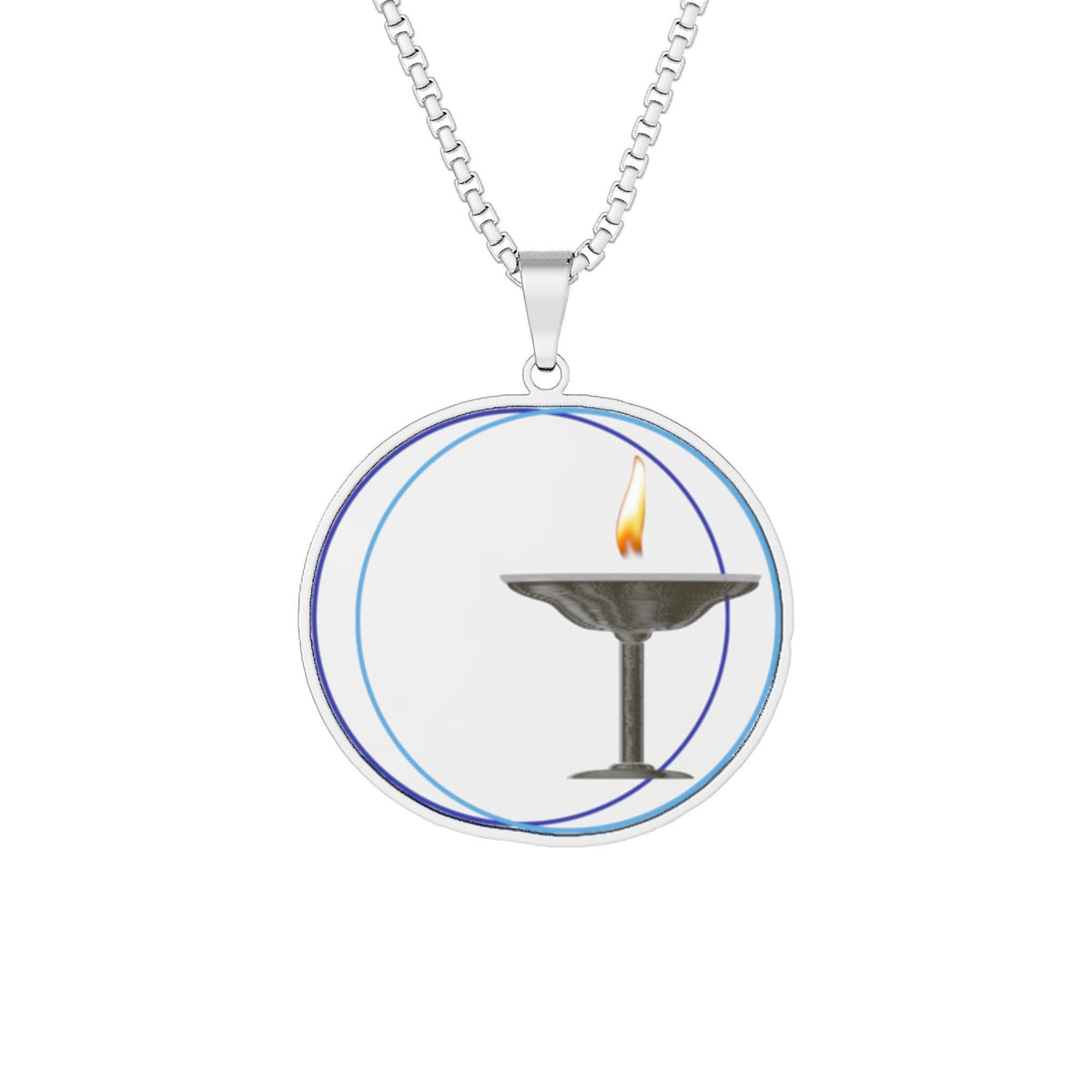 Flame Chalice Pendant Necklace