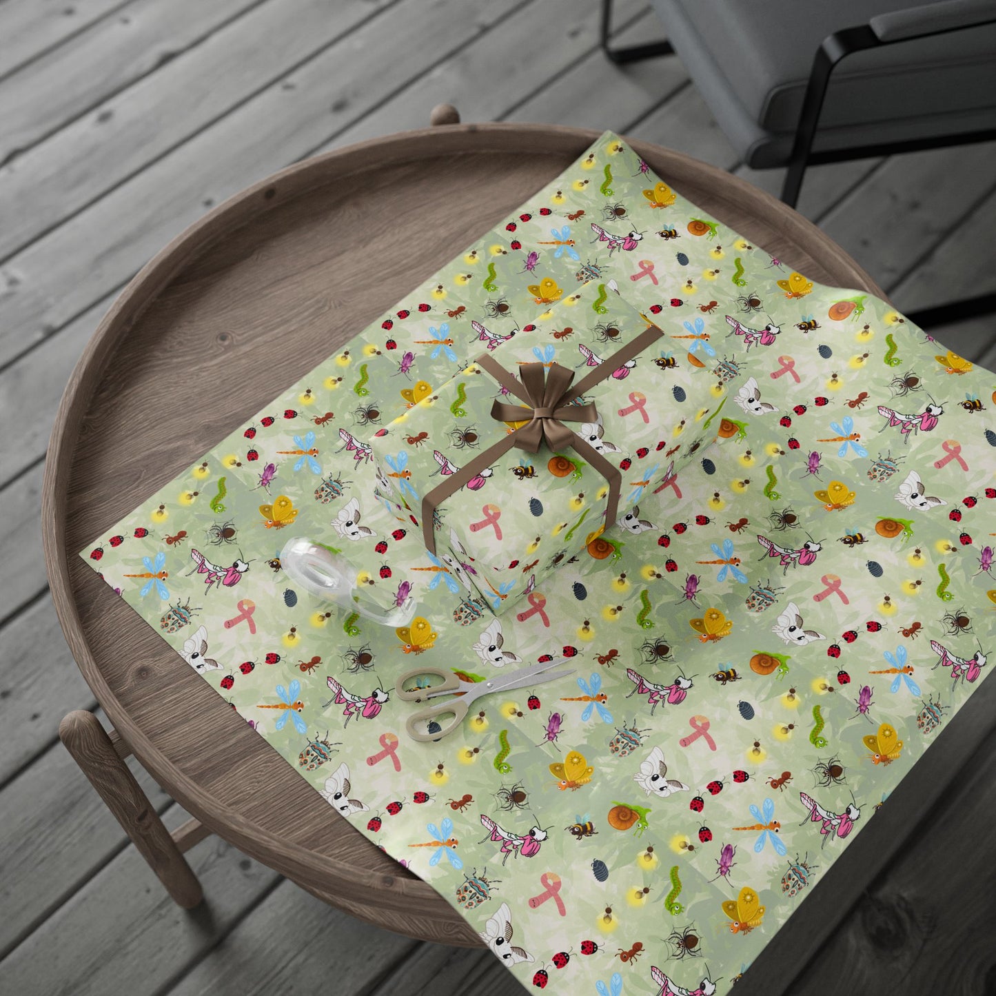 Life of Bugs Gift Wrap | Pretty Crawley Entomologist | Wrapping Paper