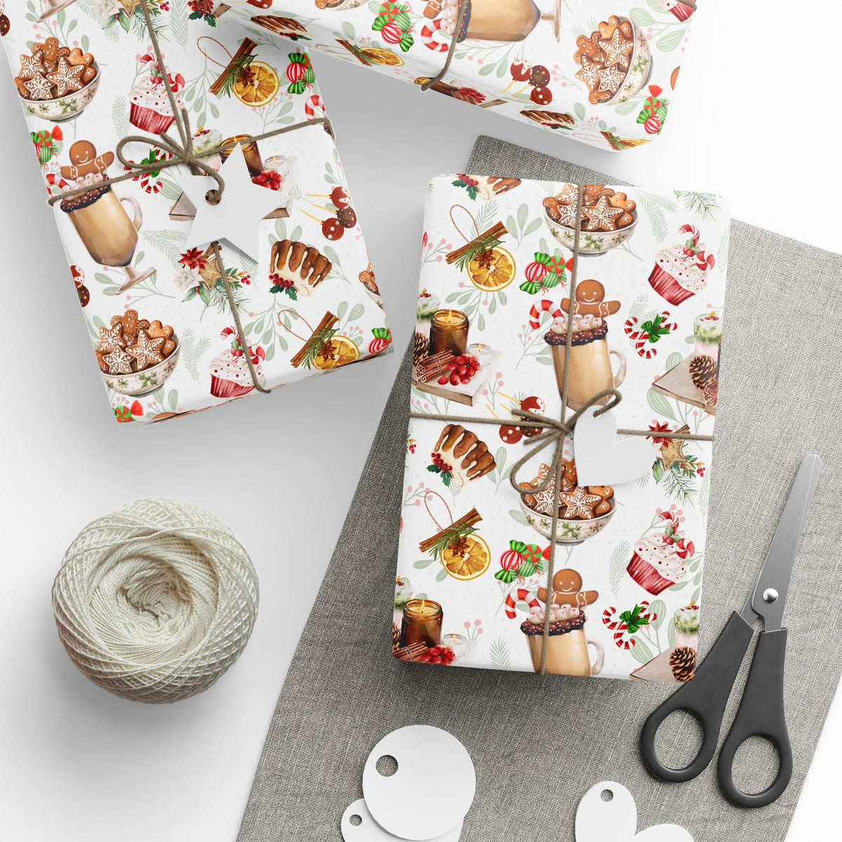 Sweet Holidays | Sugar and Spice of the Season | Festive Patterns Wrapping Paper