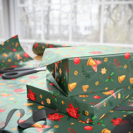 Simple Seasonal Cheer | Holiday Patterns Wrapping Paper