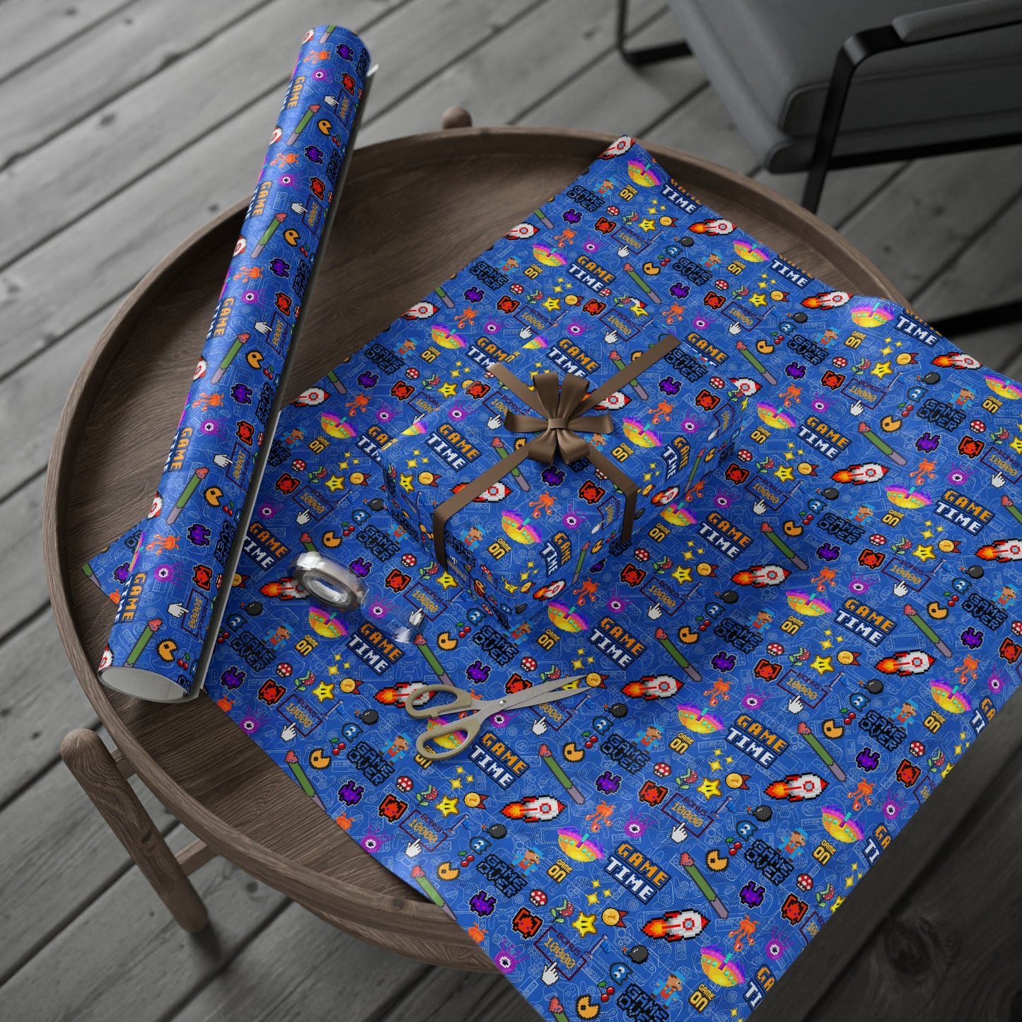 Vintage Gaming Gift Wrap | Join Like Subscribe Now | Gamers Lifetime Membership Wrapping Paper