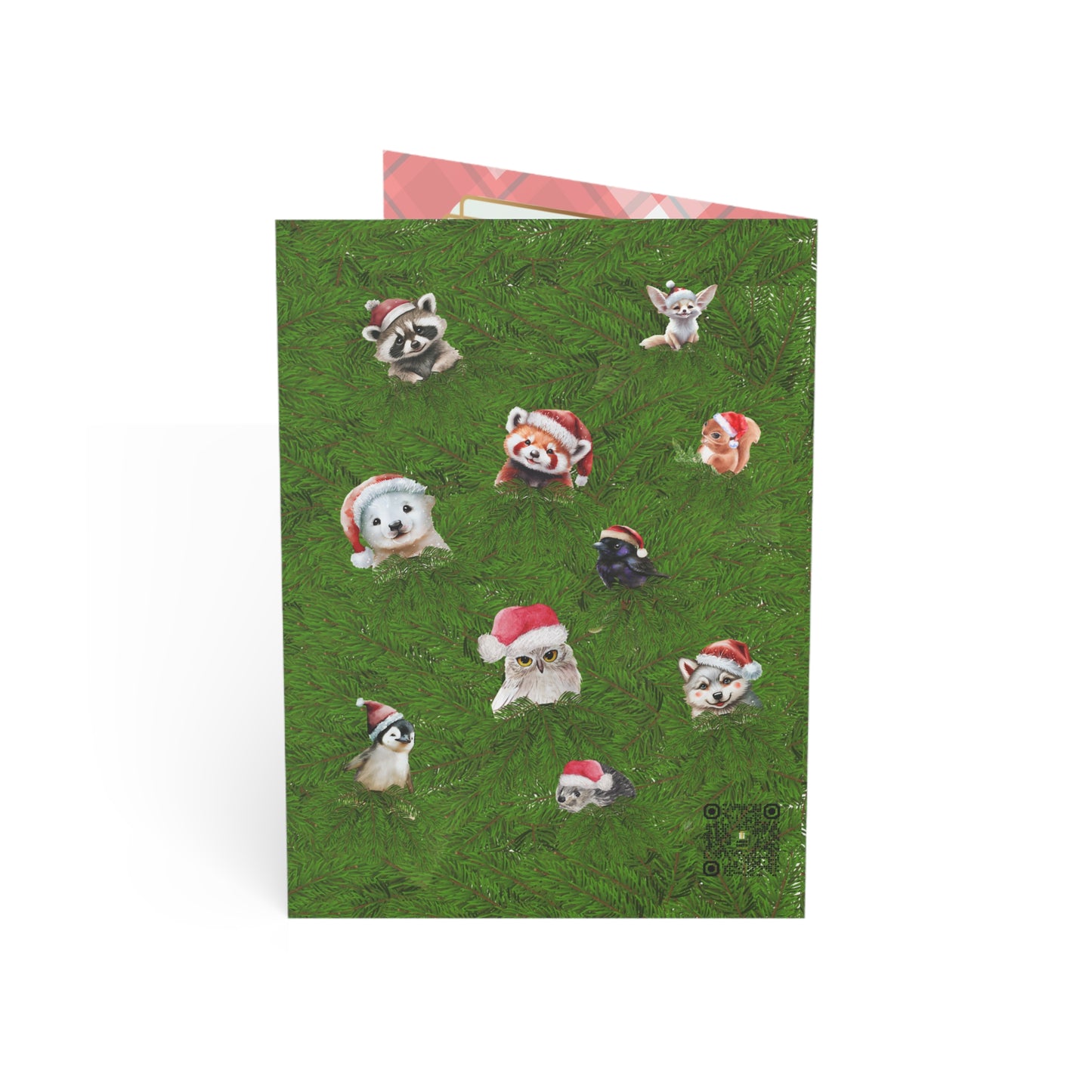 Merry Christmas | Santa and Critters | Greeting Cards