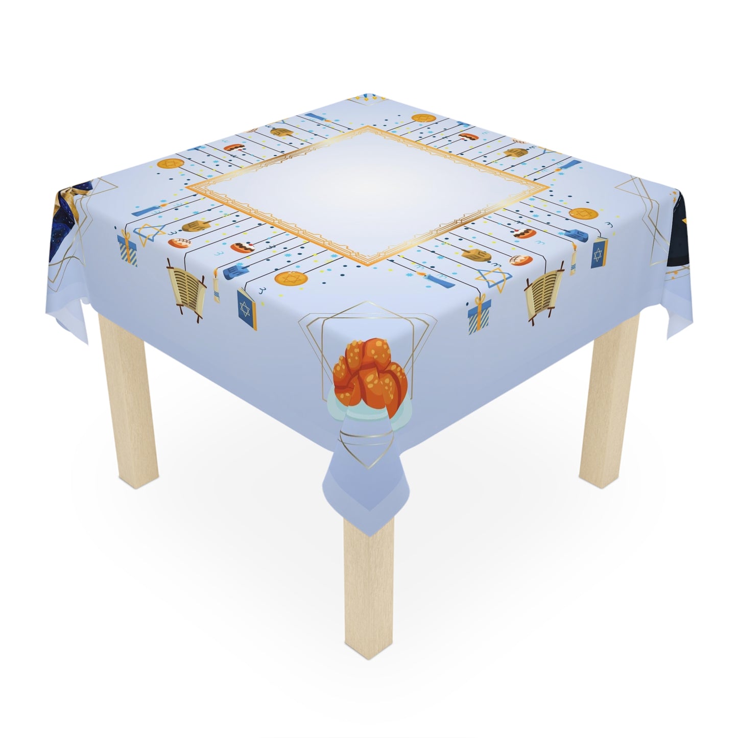 Hanukah Feast | Jewish Inspired | Tablecloth