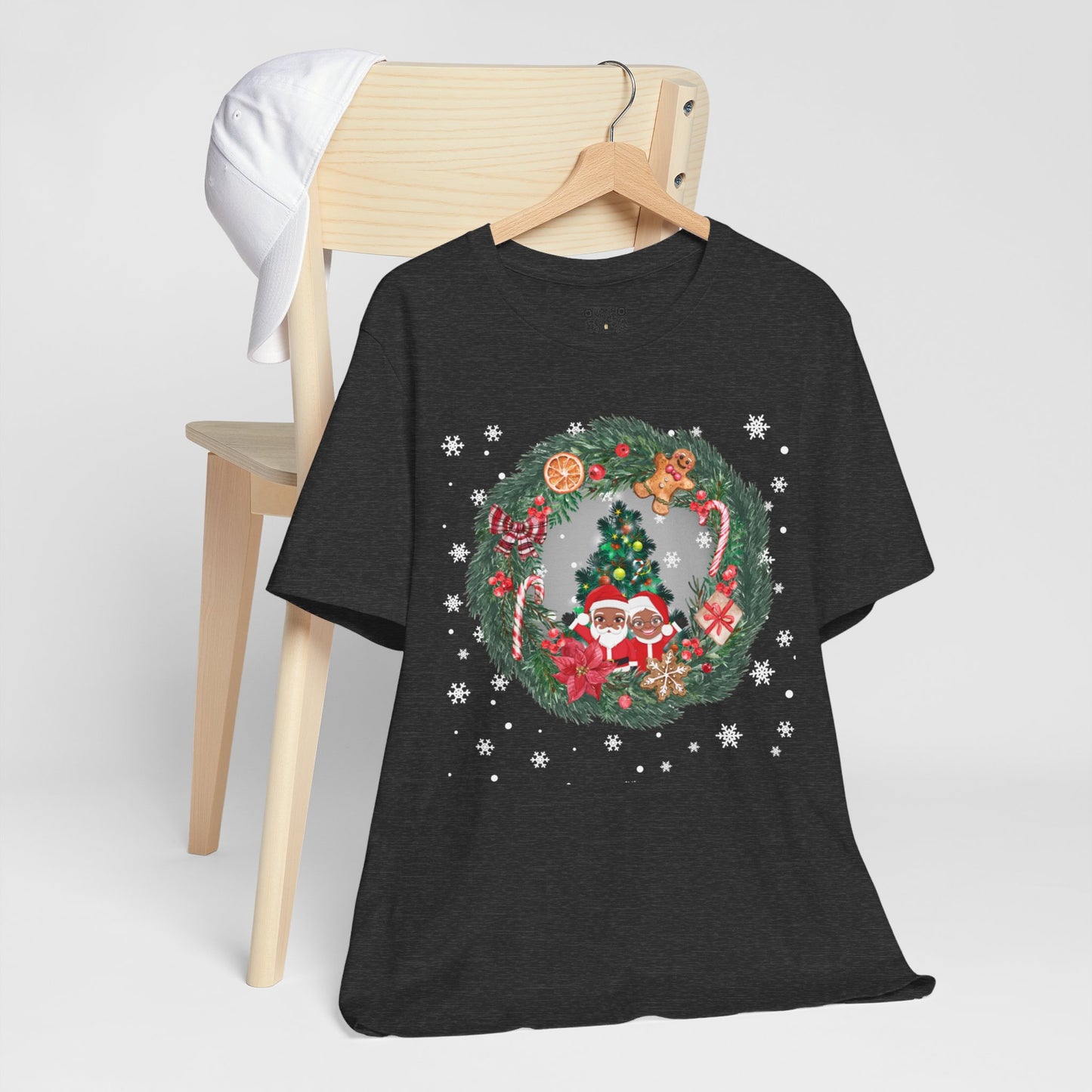 Santa Family / Christmas Short Sleeve Tee | Unisex Jersey