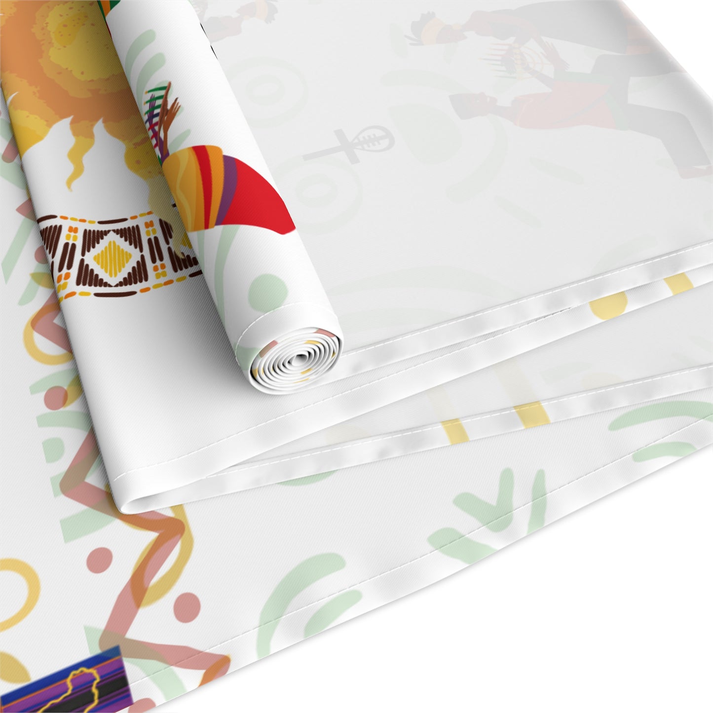 Table Runner - Village Values | What a Community Stand For, Kwanzaa Joyous Love Decor