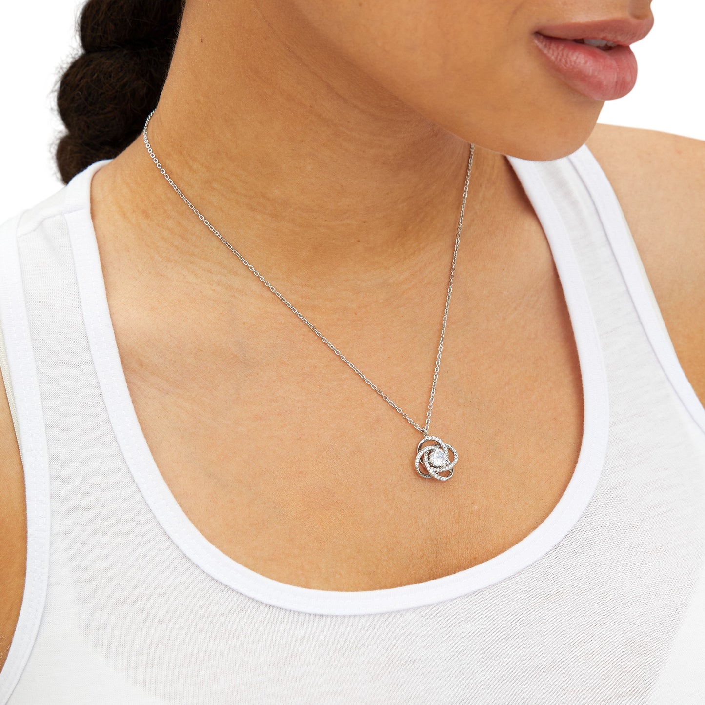 MOM you’re the Best | Rhinestone Knot Necklace