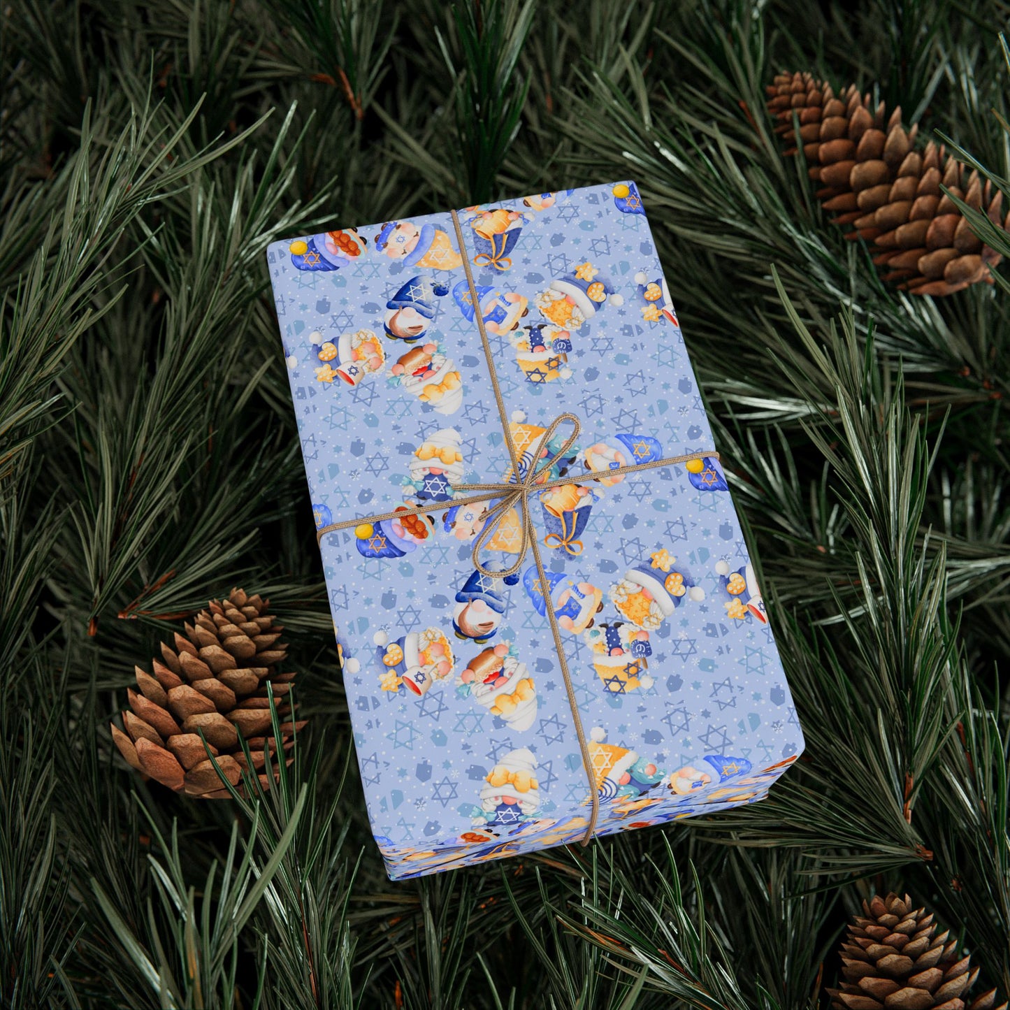 Wrapping Paper - Gnomeukkah | Jewish Inspired