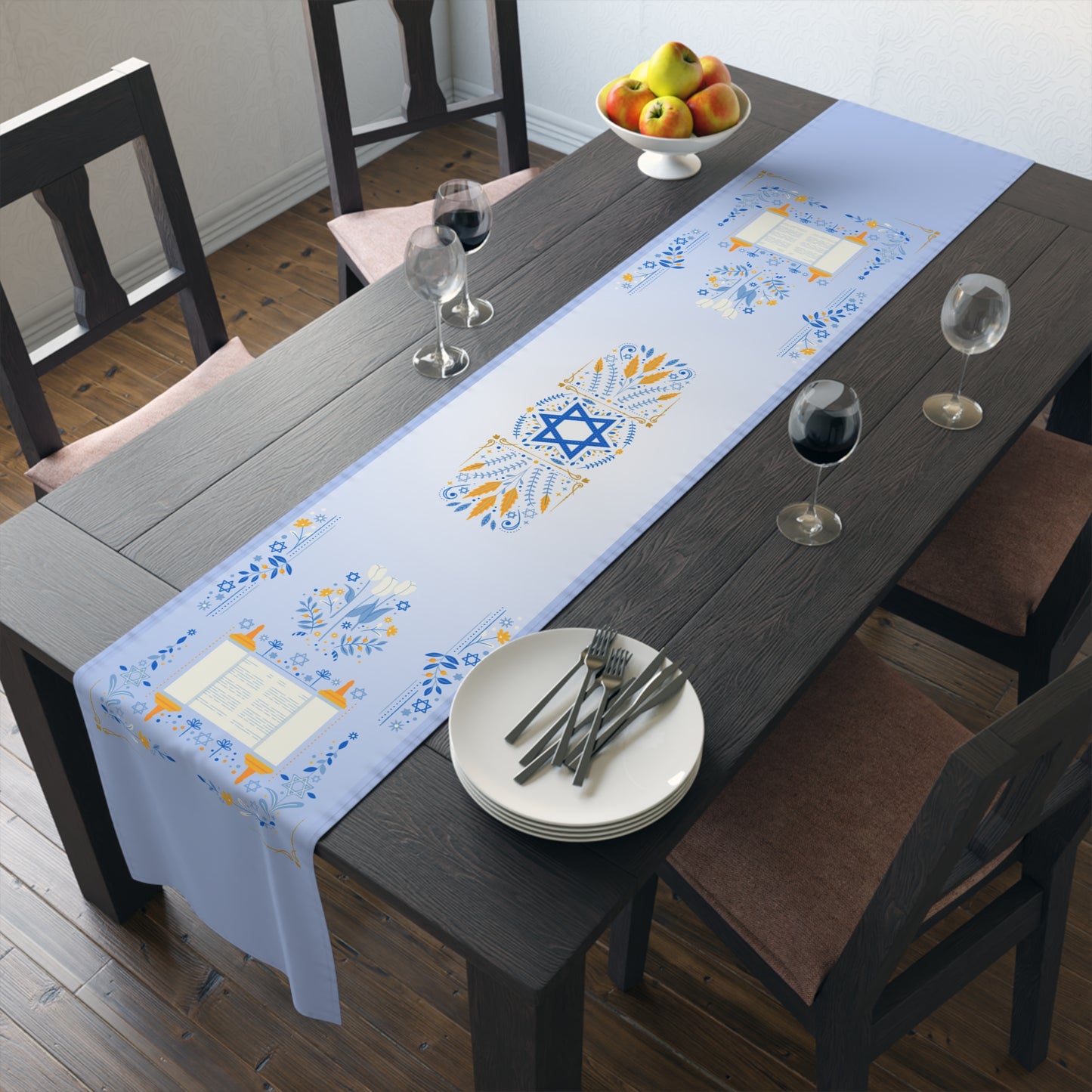 Holy Words | Jewish Inspired | Table Runner (Cotton, Poly)