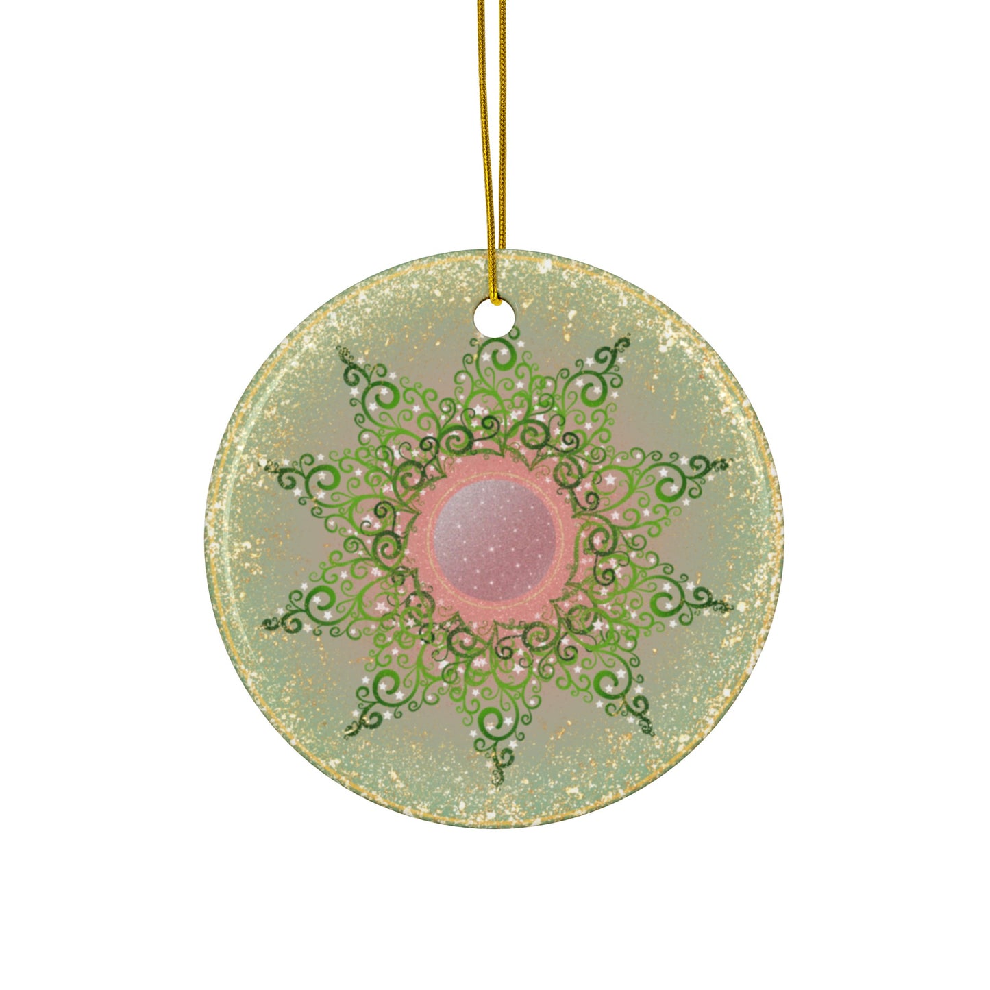 Joyous | Gold Ring | Heirloom Ceramic Ornaments (1pc, 3pcs, 5pcs, 10pcs)