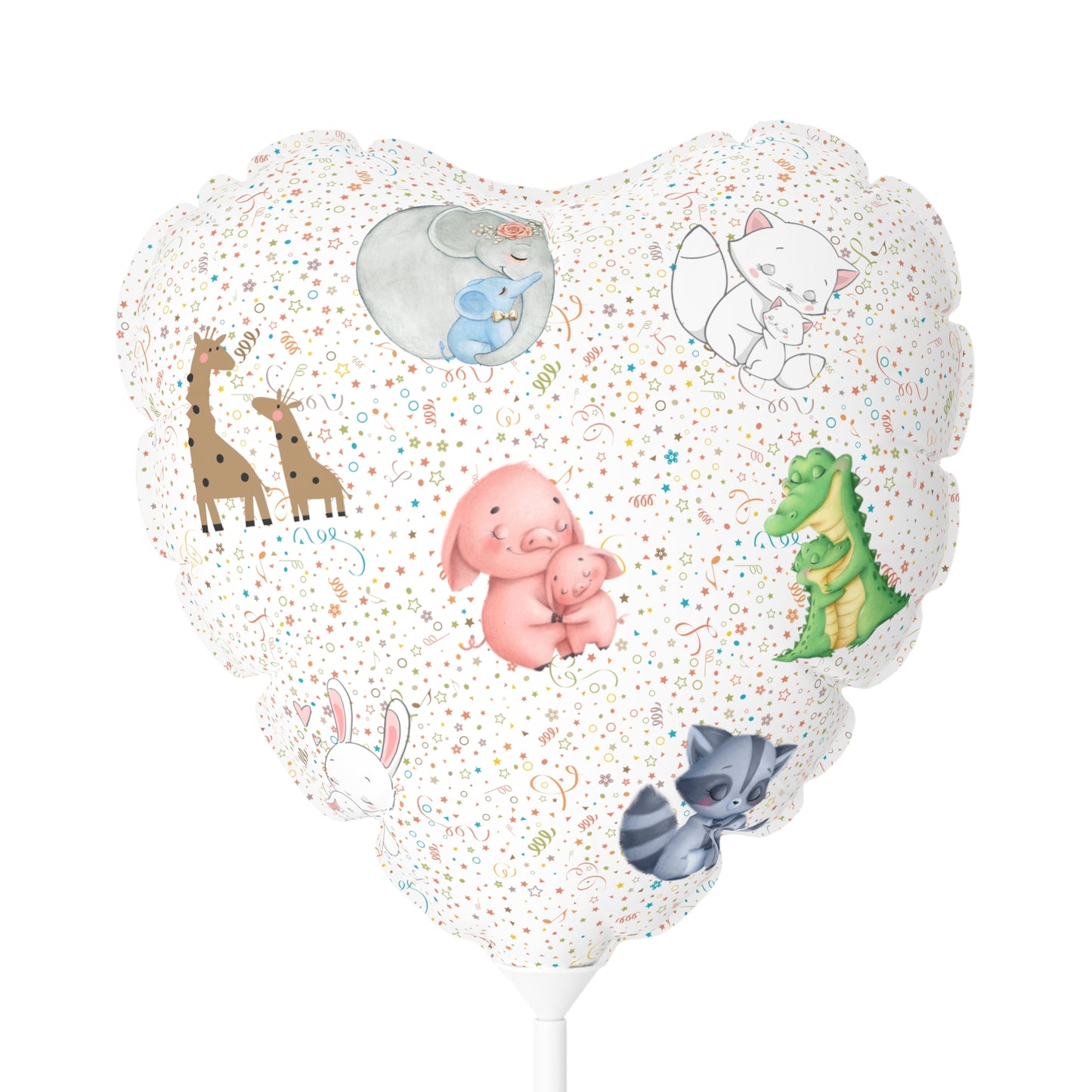 Little Hugs Balloon (Round and Heart-shaped), Air Only 11"
