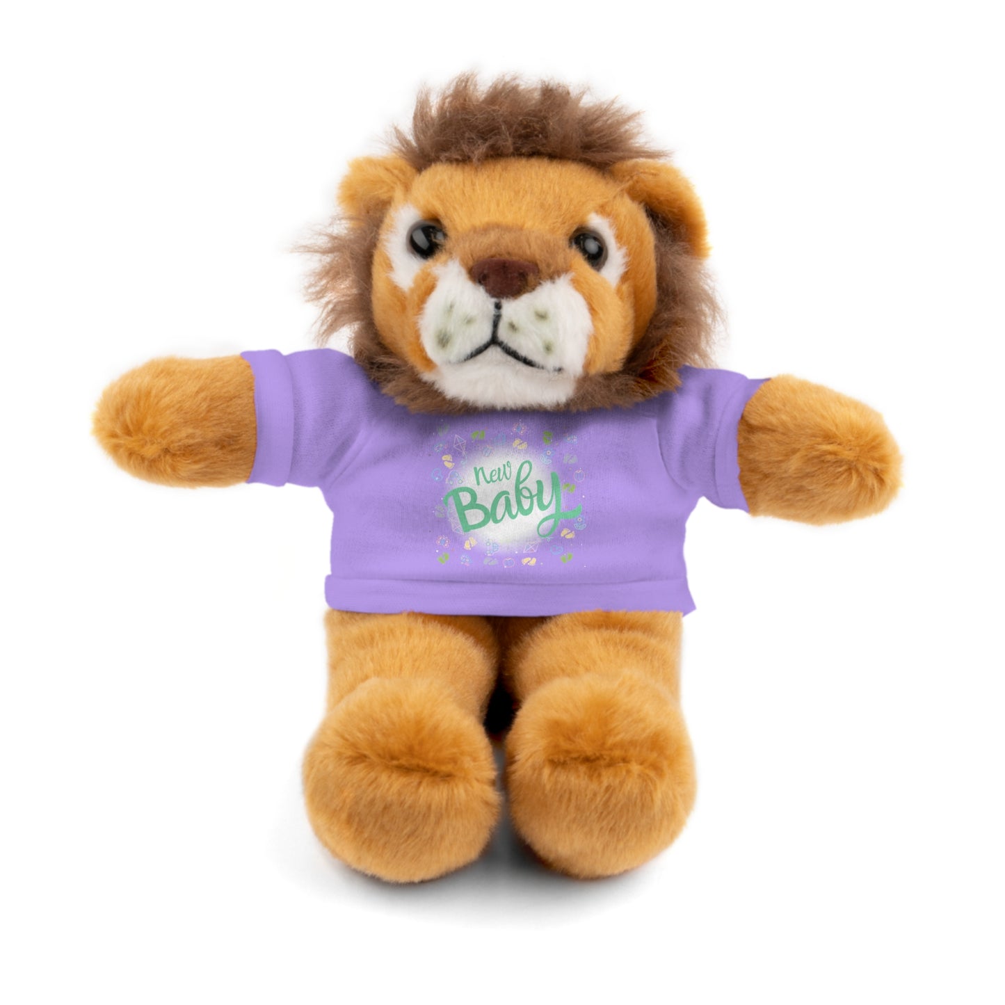 New Baby | Plush Toy with T-Shirt (10 Colors, 6 Animals)