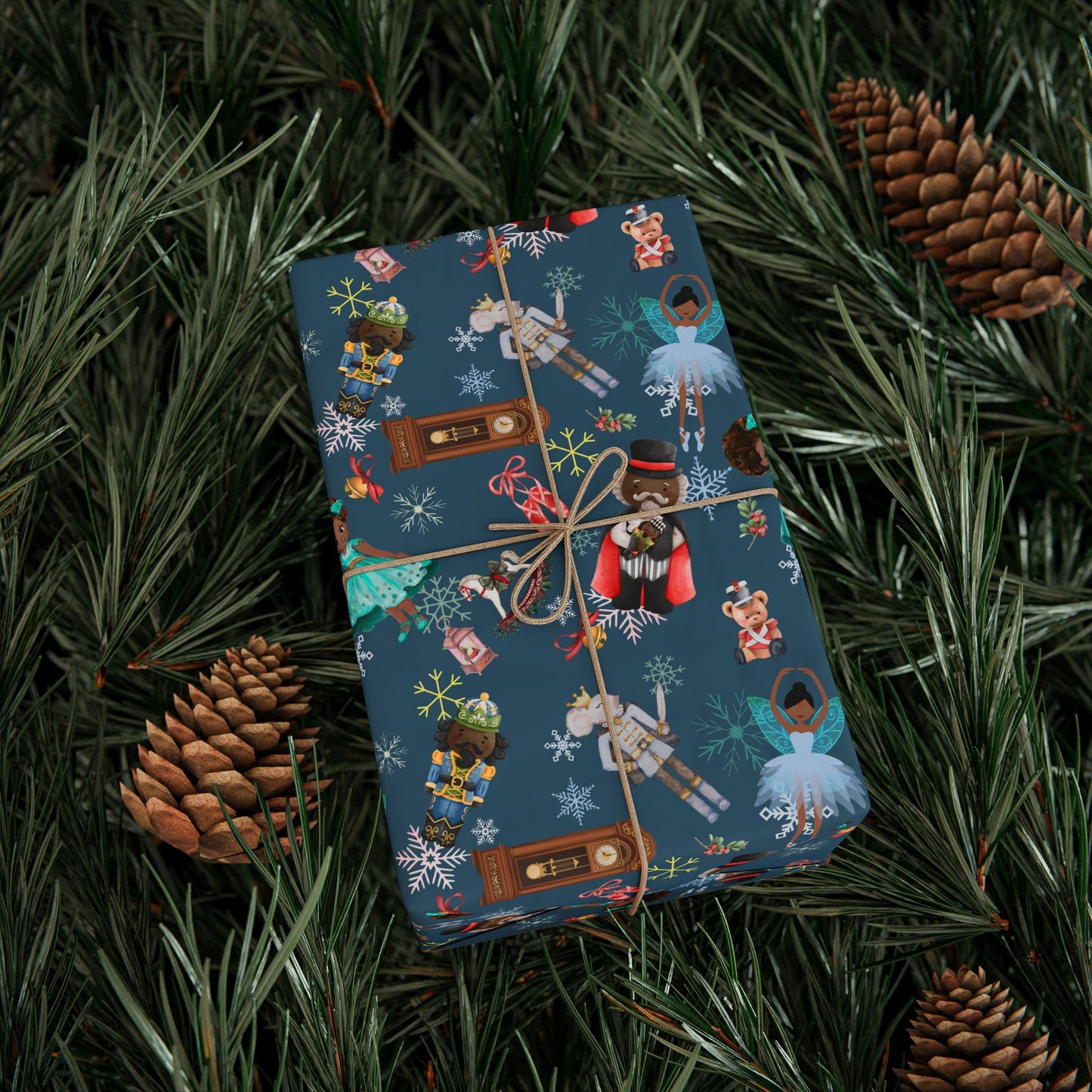 Hot Chocolate Nutcracker Wrapping Paper