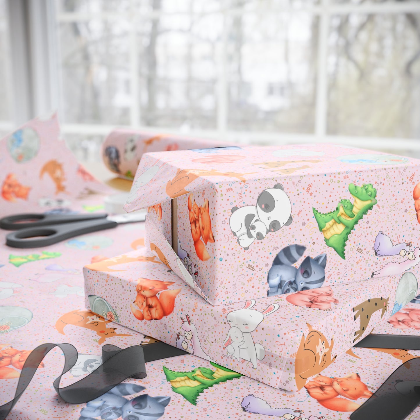 Little Hugs | (Pink) Gift Wrap Papers