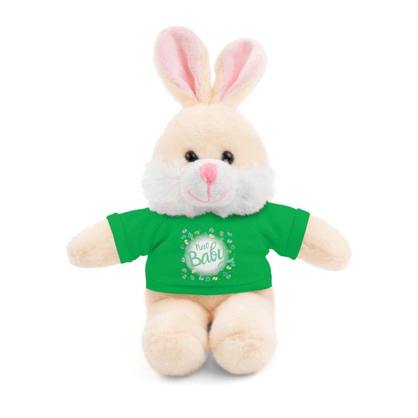 New Baby | Plush Toy with T-Shirt (10 Colors, 6 Animals)