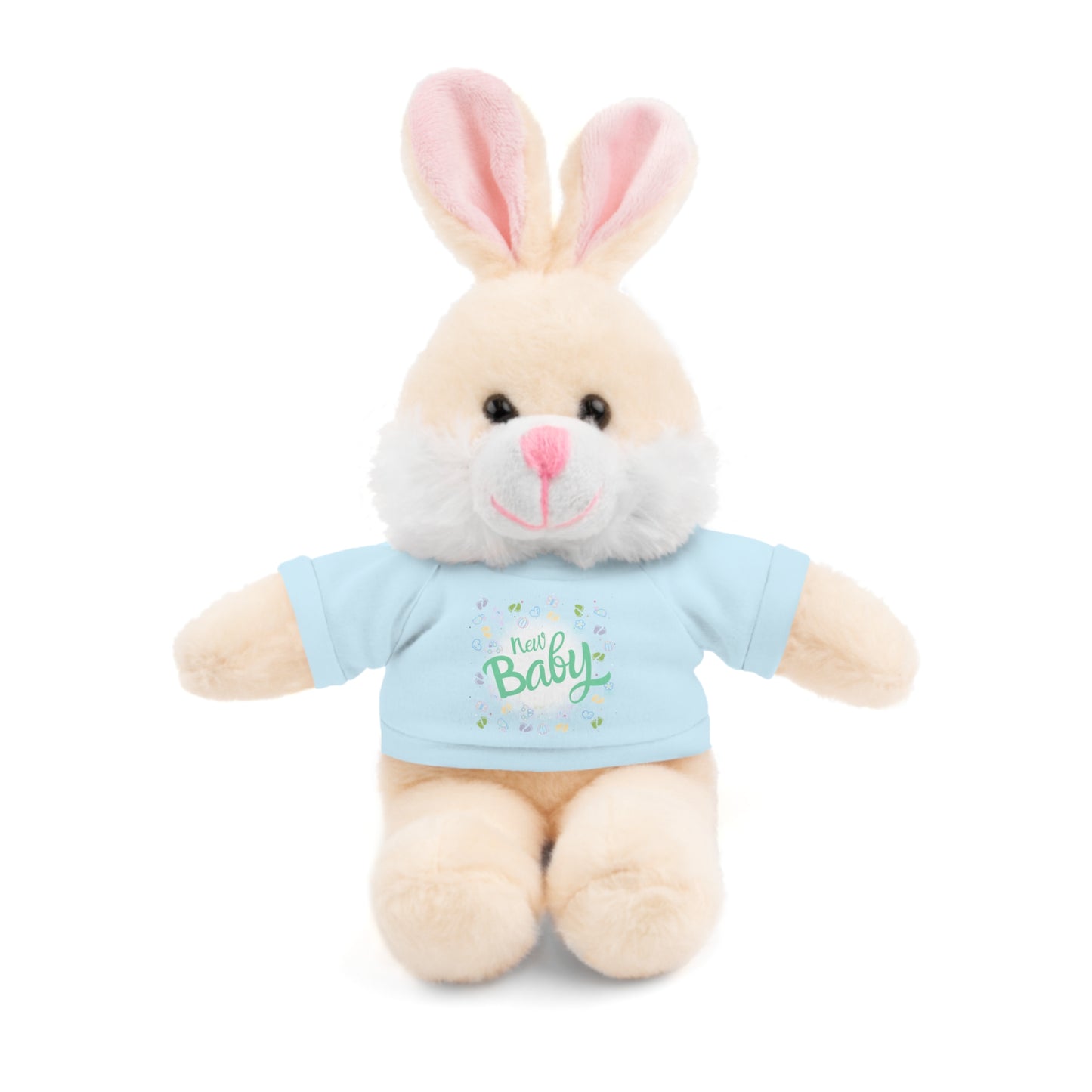 New Baby | Plush Toy with T-Shirt (10 Colors, 6 Animals)