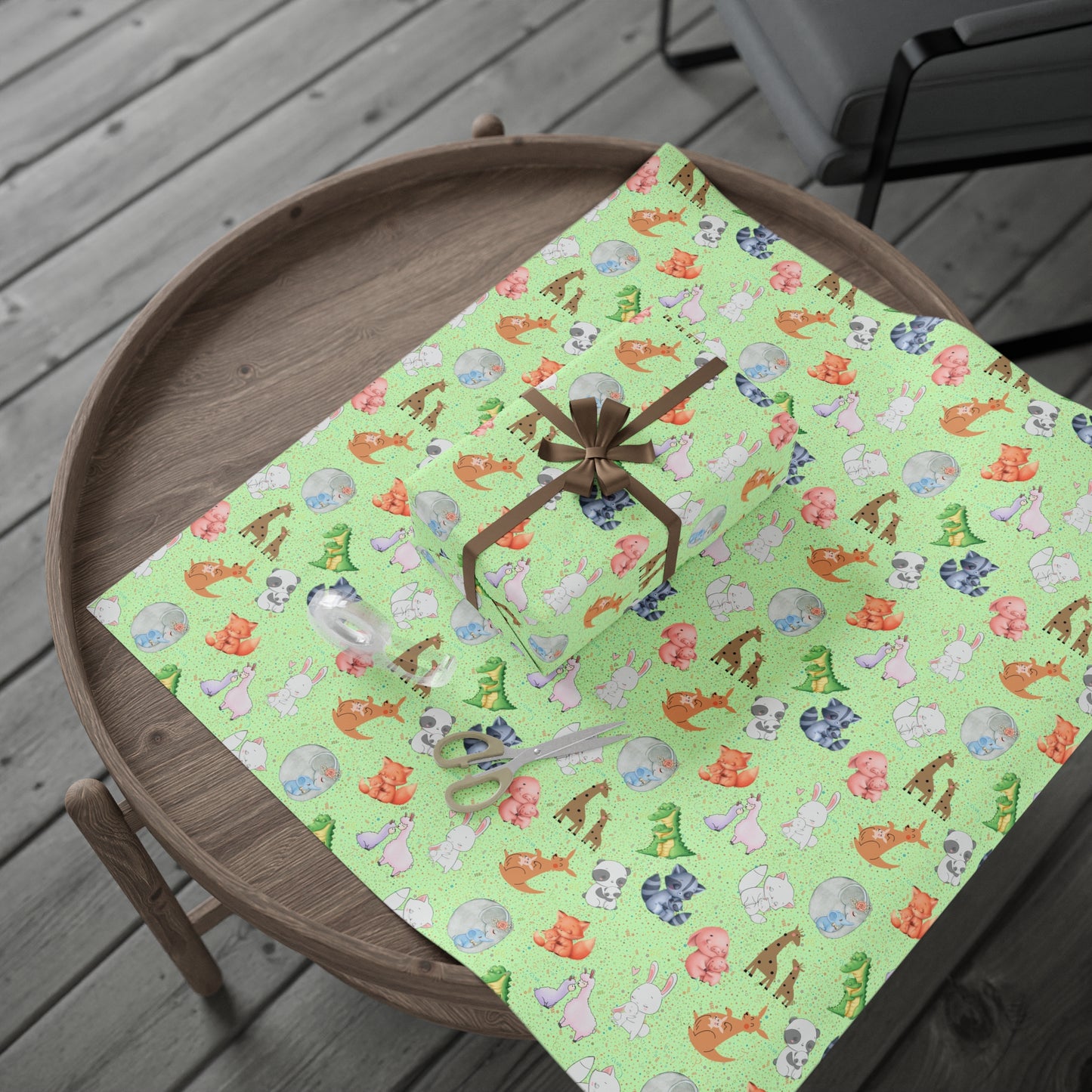 Little Hugs | (Green) Gift Wrap Papers