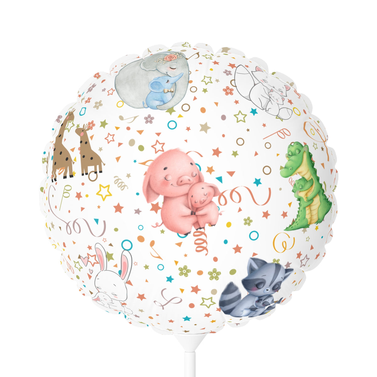 Little Hugs Balloon (Round and Heart-shaped), Air Only 11"
