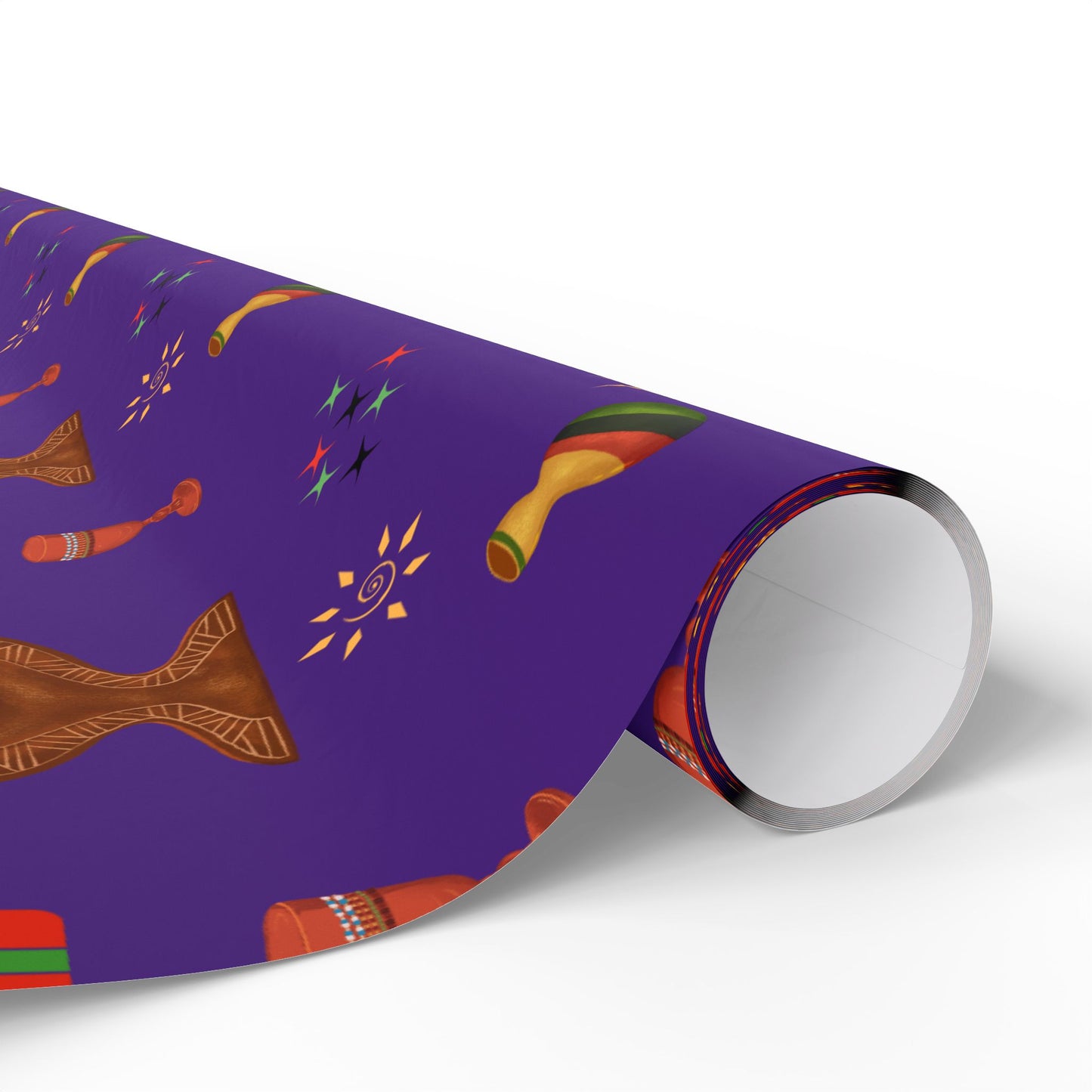 Kinara | Kwanzaa Lights | Zawadi (Royal) Wrapping Paper