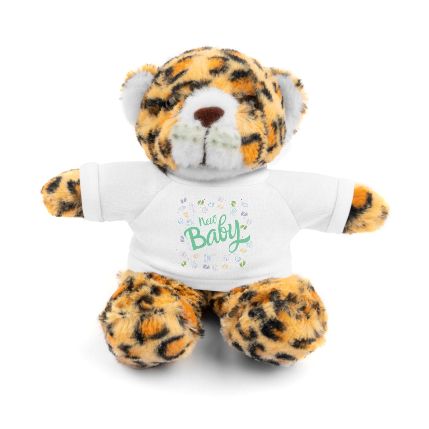 New Baby | Plush Toy with T-Shirt (10 Colors, 6 Animals)