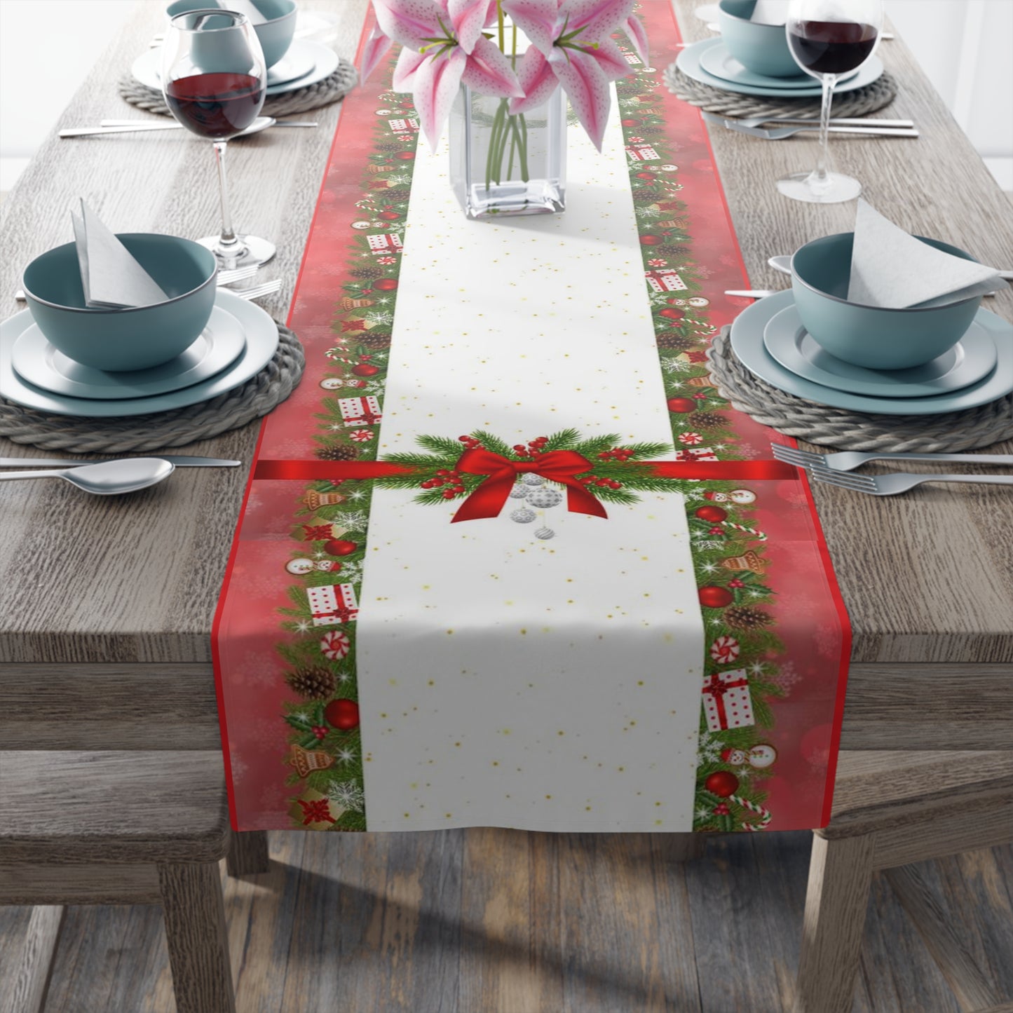 Christmas Feast | Table Runner (Poly)