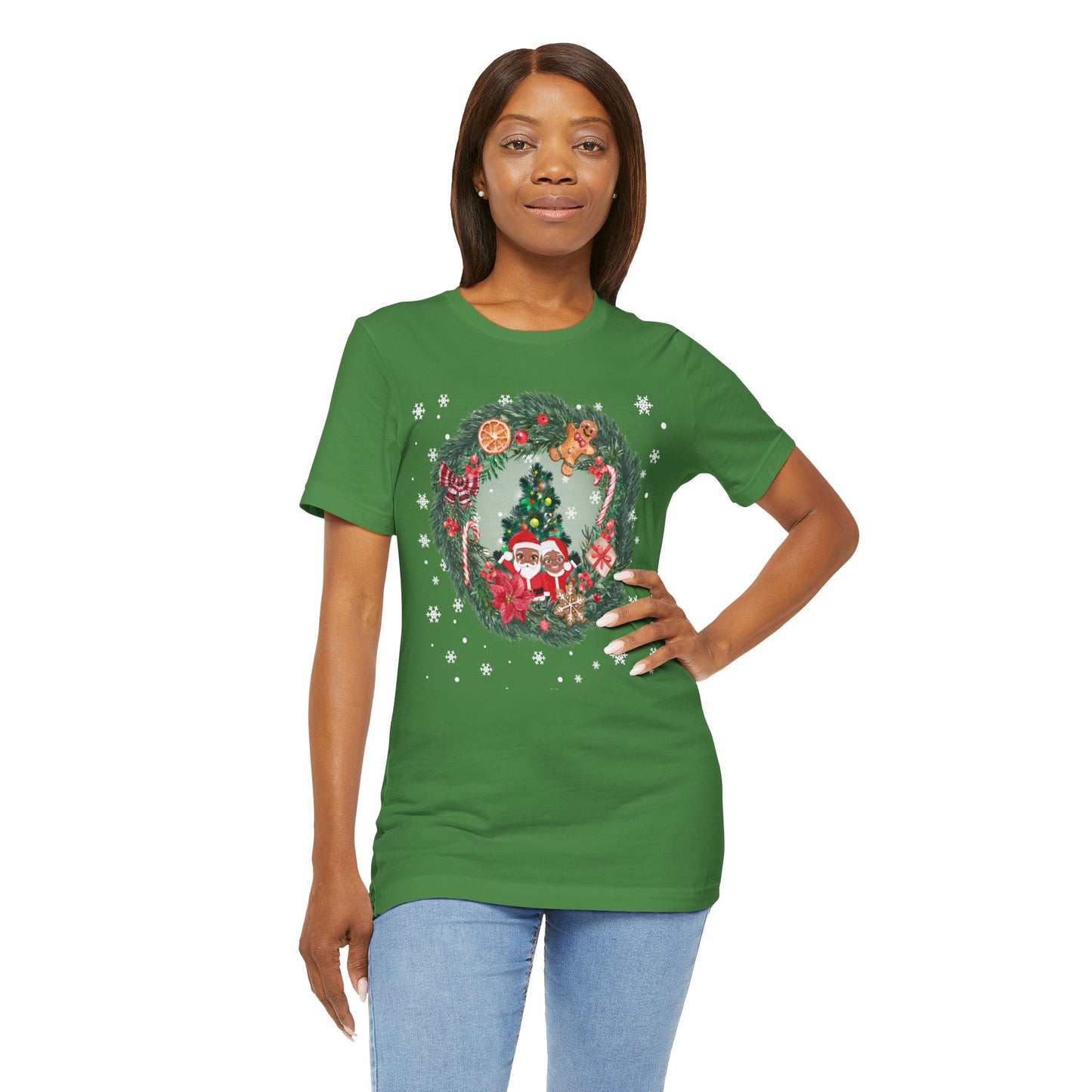 Santa Family / Christmas Short Sleeve Tee | Unisex Jersey