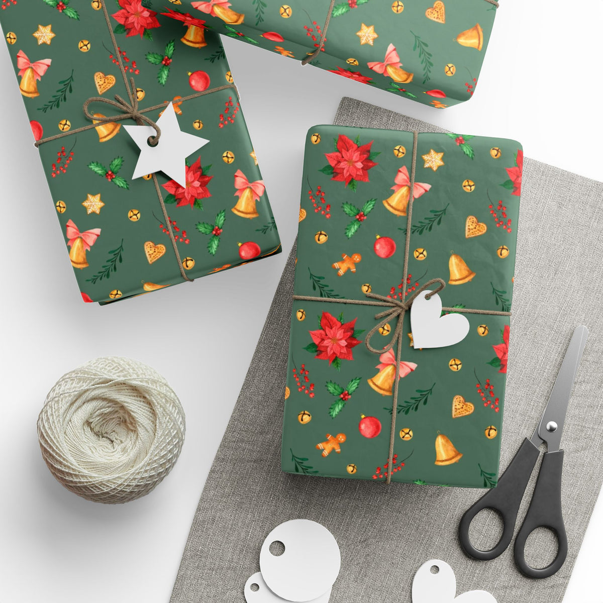 Simple Seasonal Cheer | Holiday Patterns Wrapping Paper