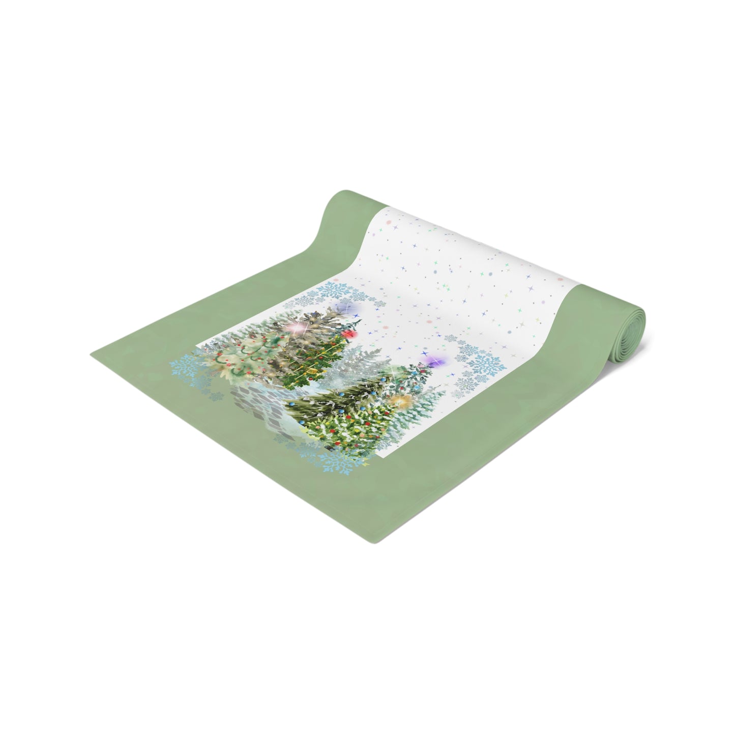 Table Runner | Christmas Tree Forest | Winter Solstice Enchanting Beauty (Poly)