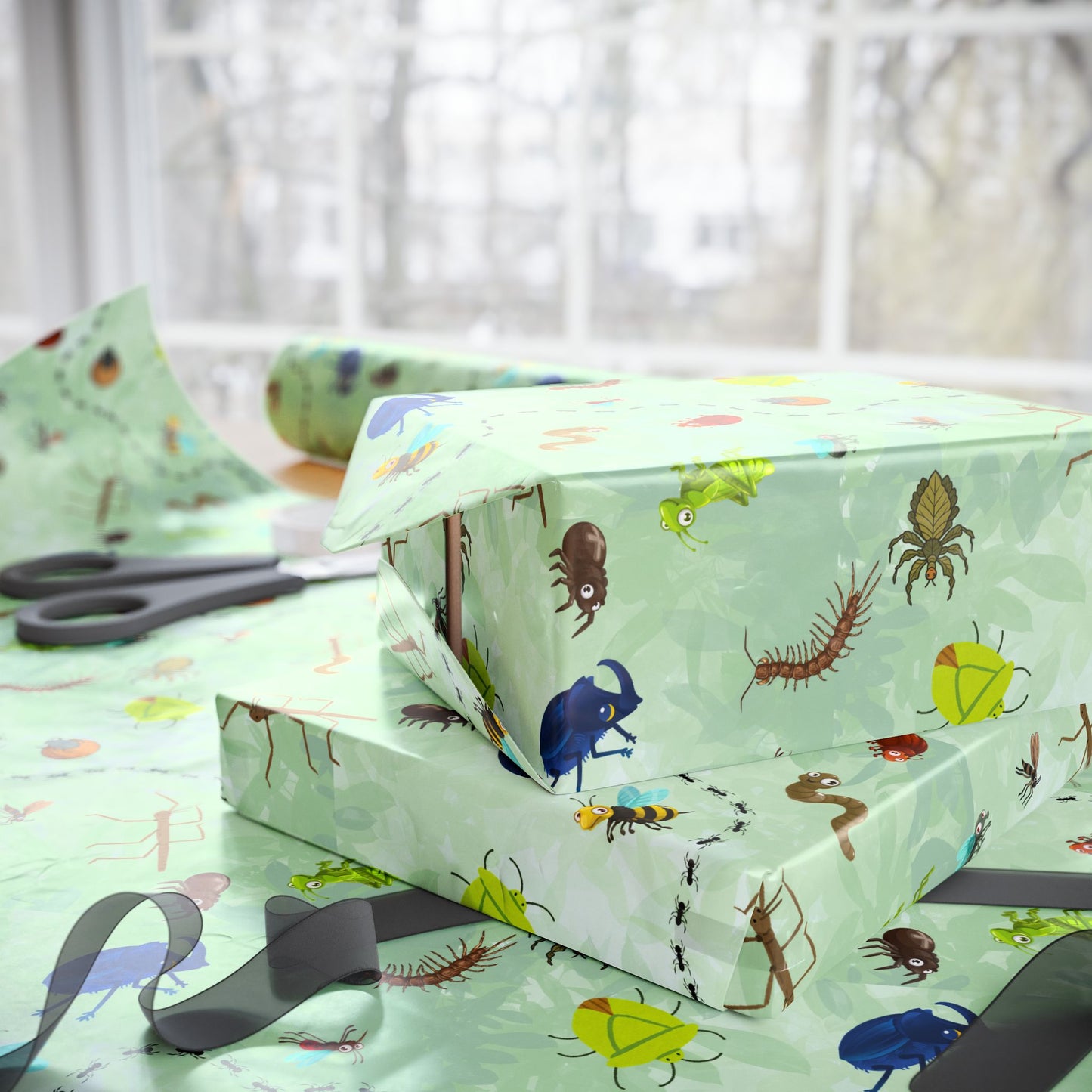 Life of Bugs Gift Wrap | Creepy Crawley Entomologist | Wrapping Paper