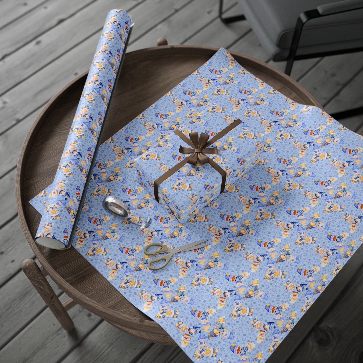 Wrapping Paper - Gnomeukkah | Jewish Inspired