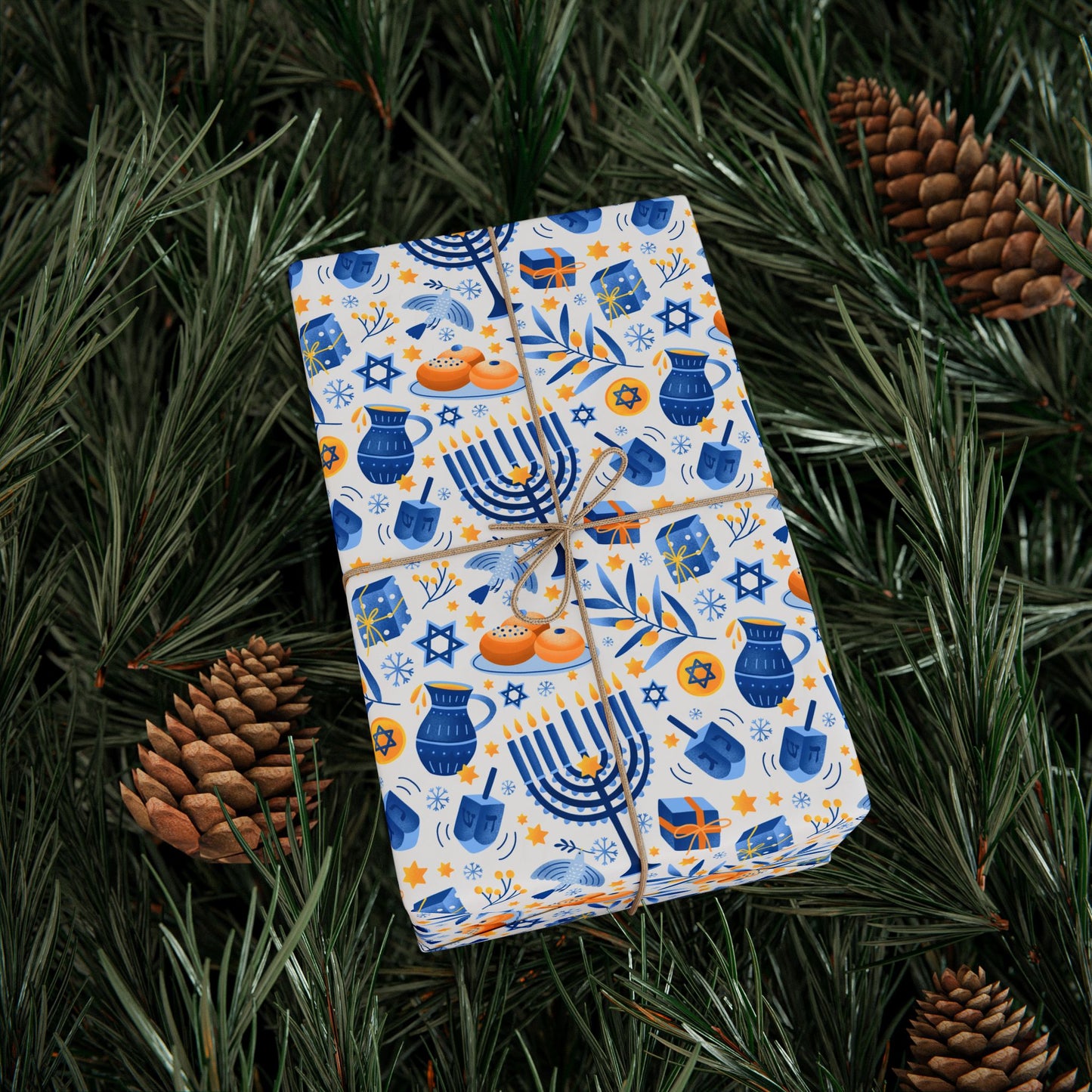 Celebrate Chanukah | Jewish Inspired | Wrapping Paper