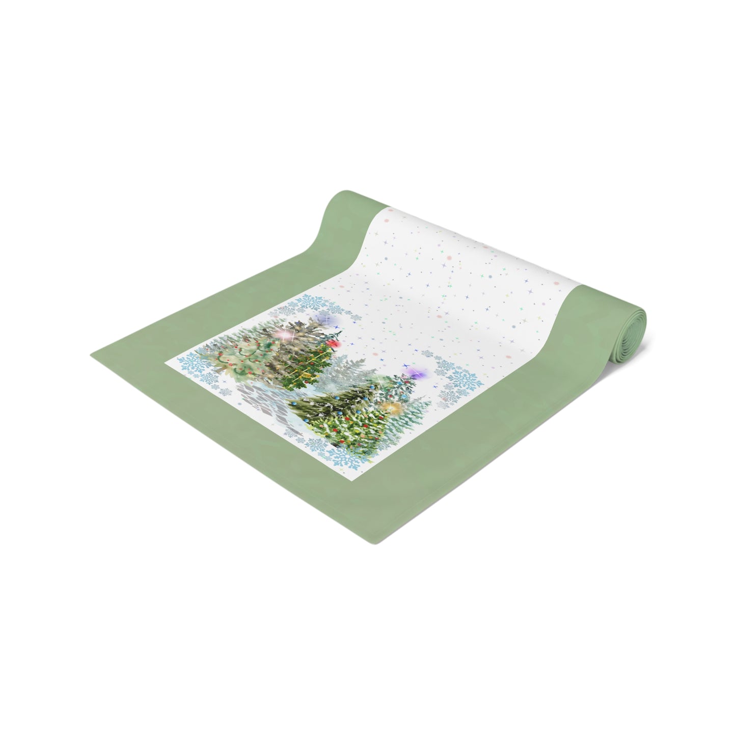 Table Runner | Christmas Tree Forest | Winter Solstice Enchanting Beauty (Poly)