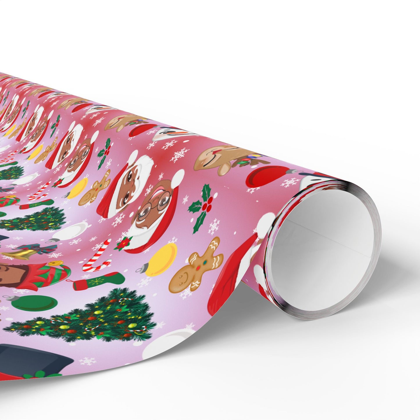 Santa Family | Wrapping Paper