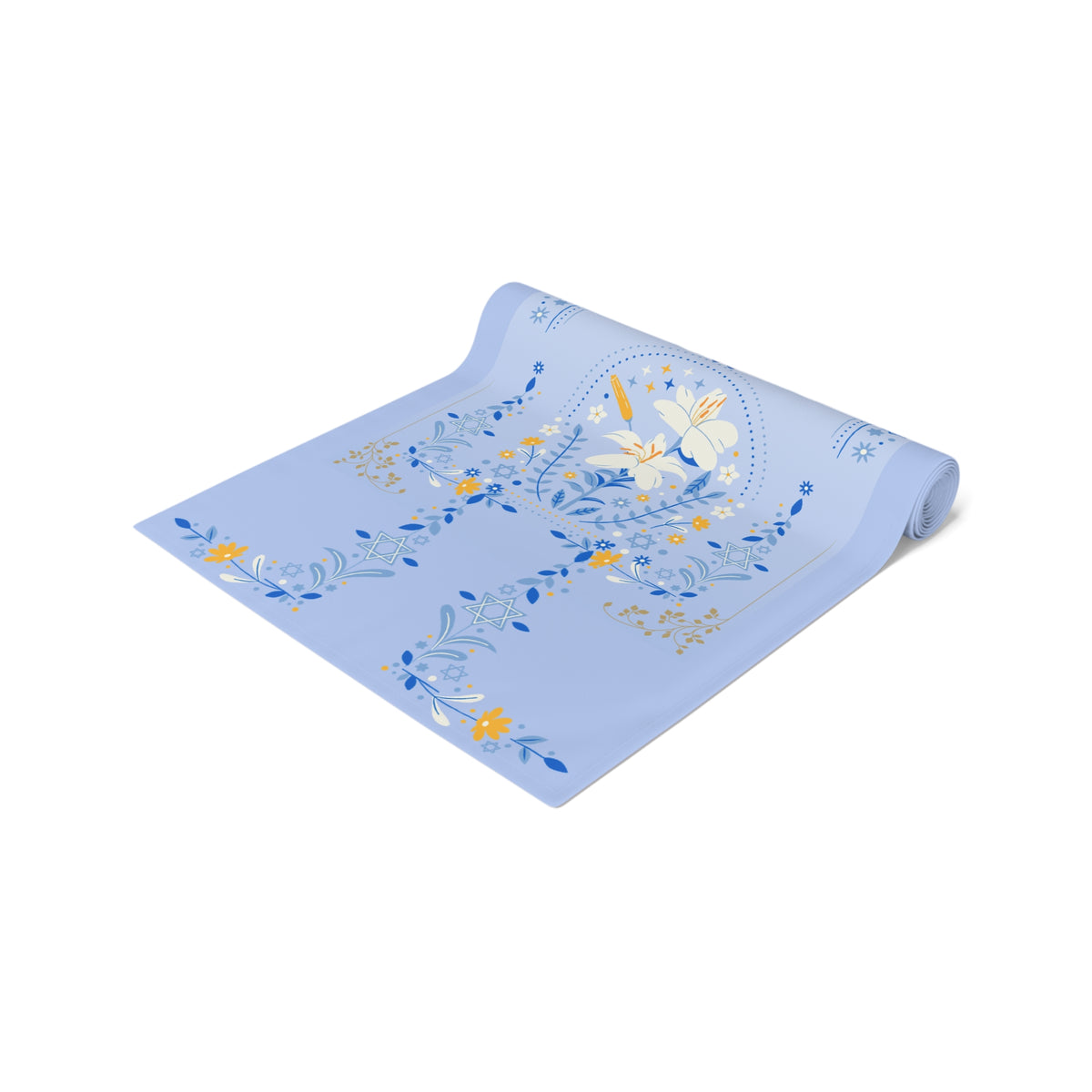 Peaceful Words | Hanukkah Table Runner (Cotton, Poly)