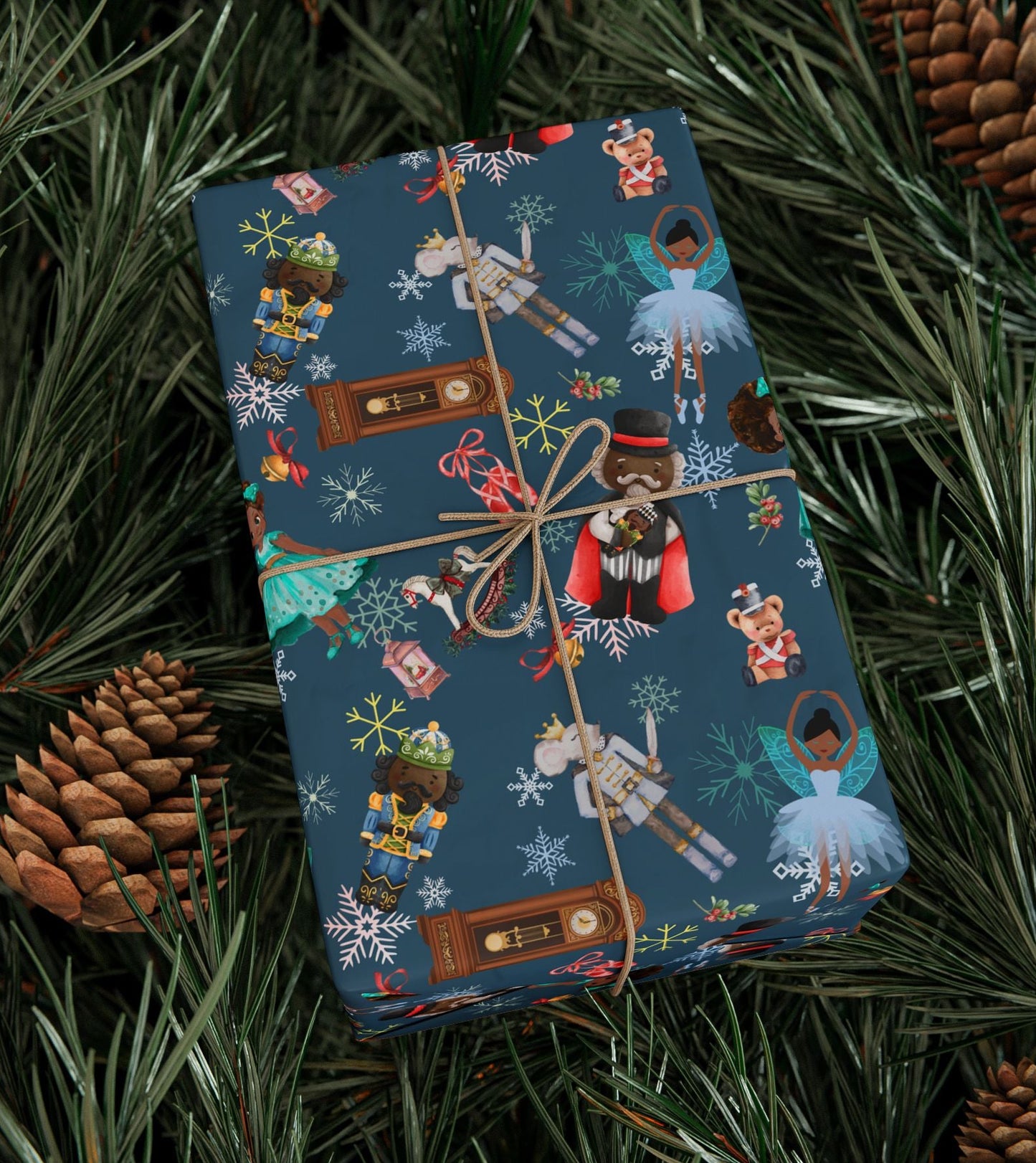 Hot Chocolate Nutcracker Wrapping Paper