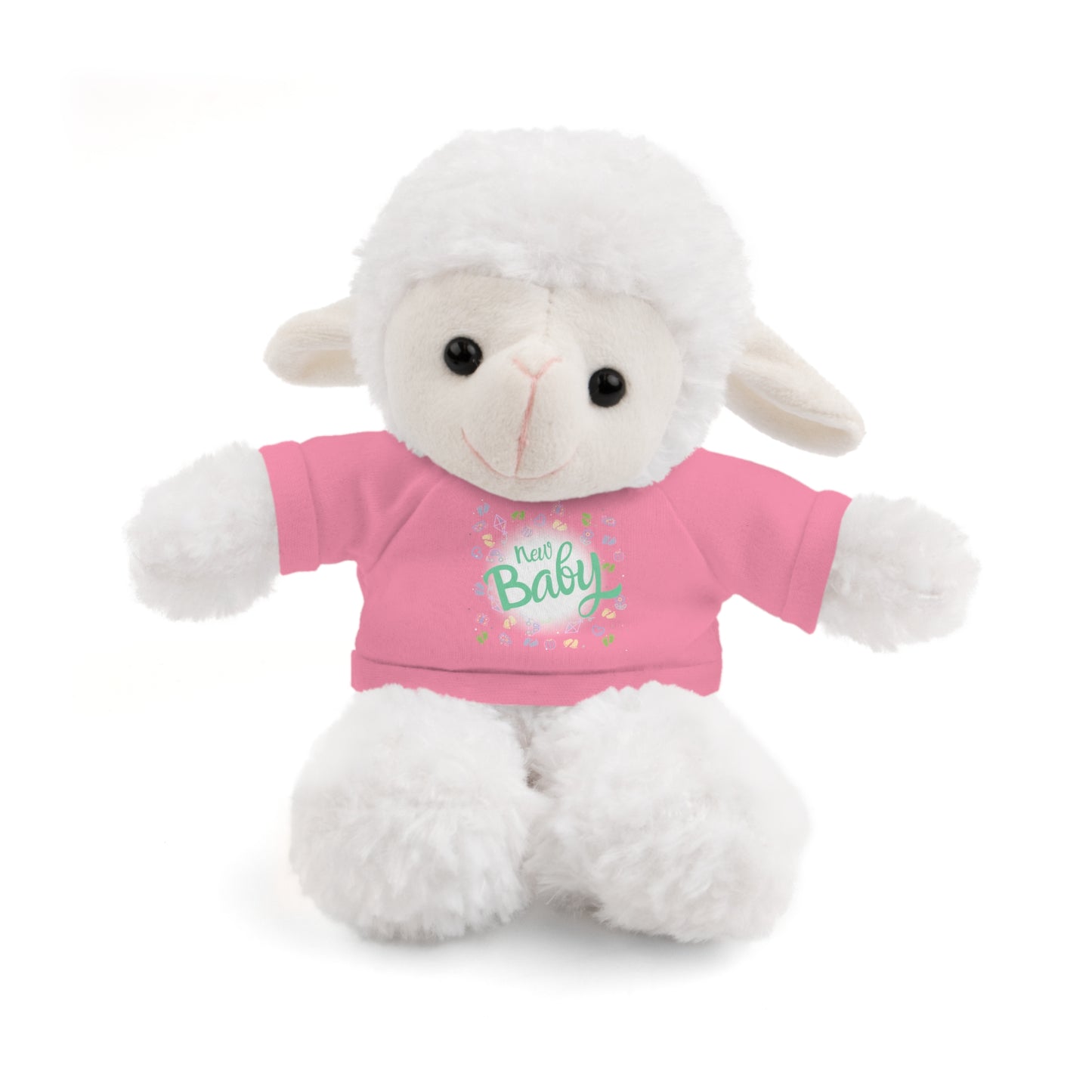 New Baby | Plush Toy with T-Shirt (10 Colors, 6 Animals)